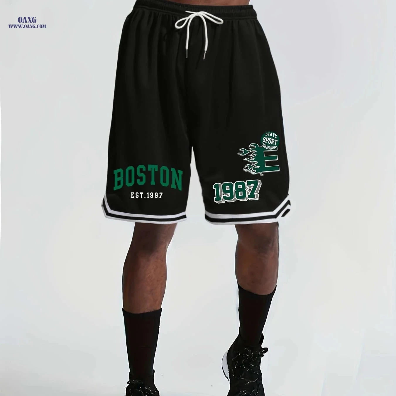 Men's Loose Fit Summer Sports Shorts - Breathable Running & Basketball   OAXG 