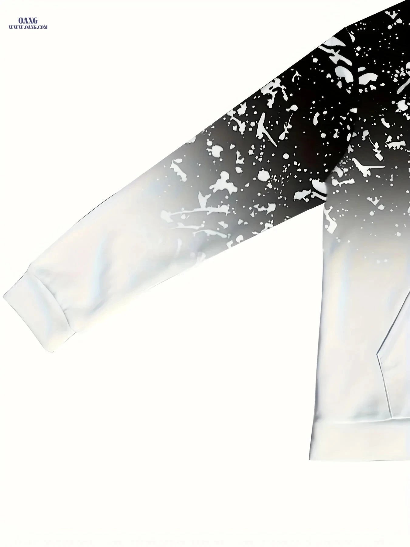 Men's Marble Print Hooded Tracksuit Set - Casual Spring/Fall Outfit   OAXG 