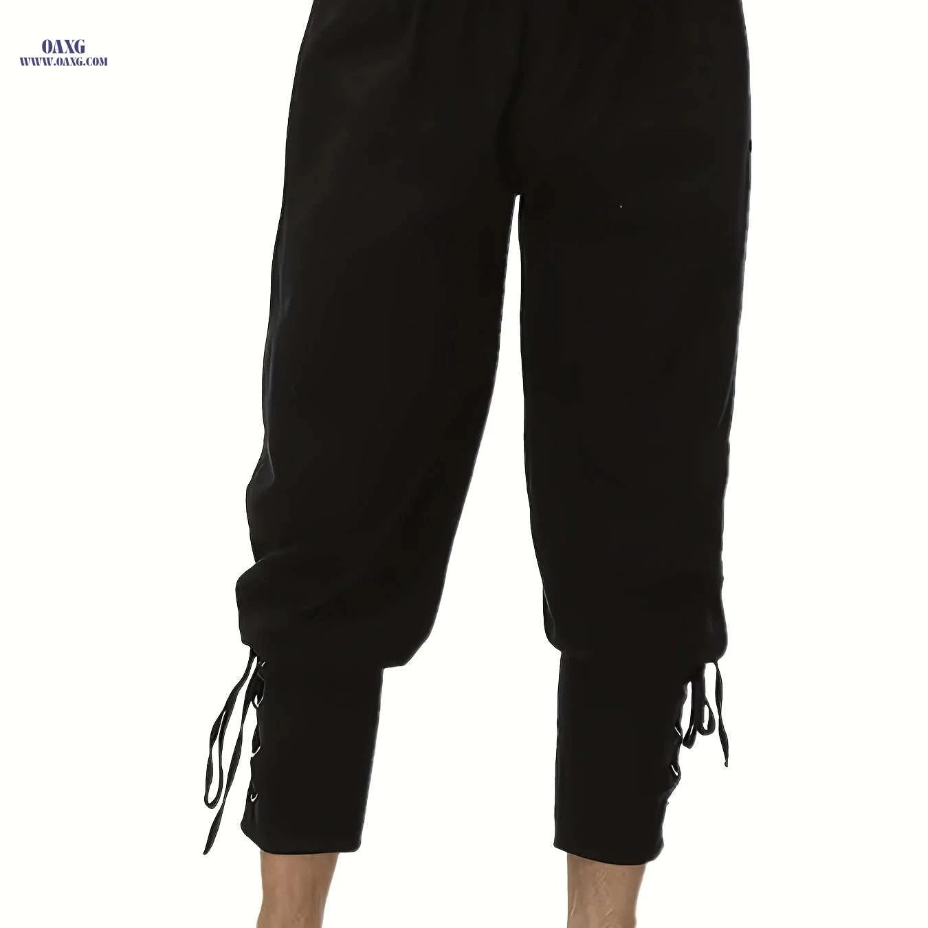 Men's Medieval Pirate Pants - Drawstring Waist, Brown - Sizes M-XXXL   OAXG 