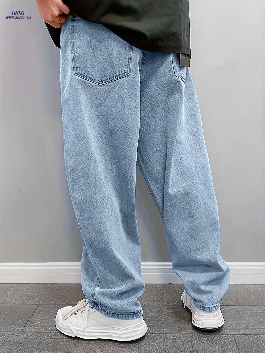 Men’s Minimalist Solid Color Rayon Pants - Loose & Versatile Style   OAXG 