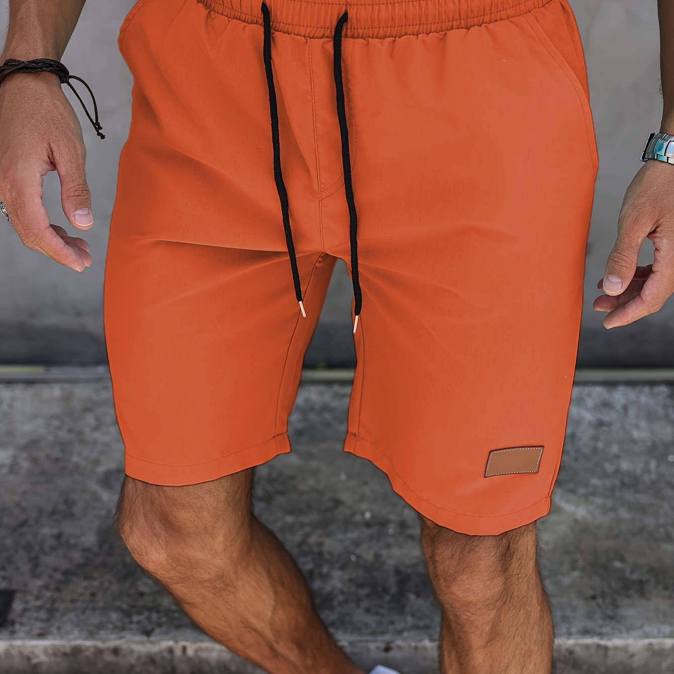 Men's Mint Green Athletic Shorts - Quick-Dry, Drawstring Pockets   OAXG 
