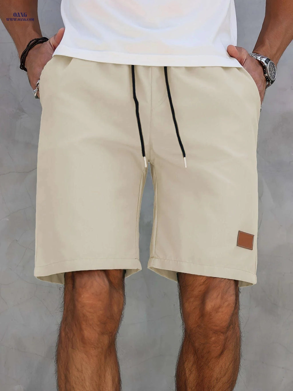 Men's Mint Green Athletic Shorts - Quick-Dry, Drawstring Pockets   OAXG 
