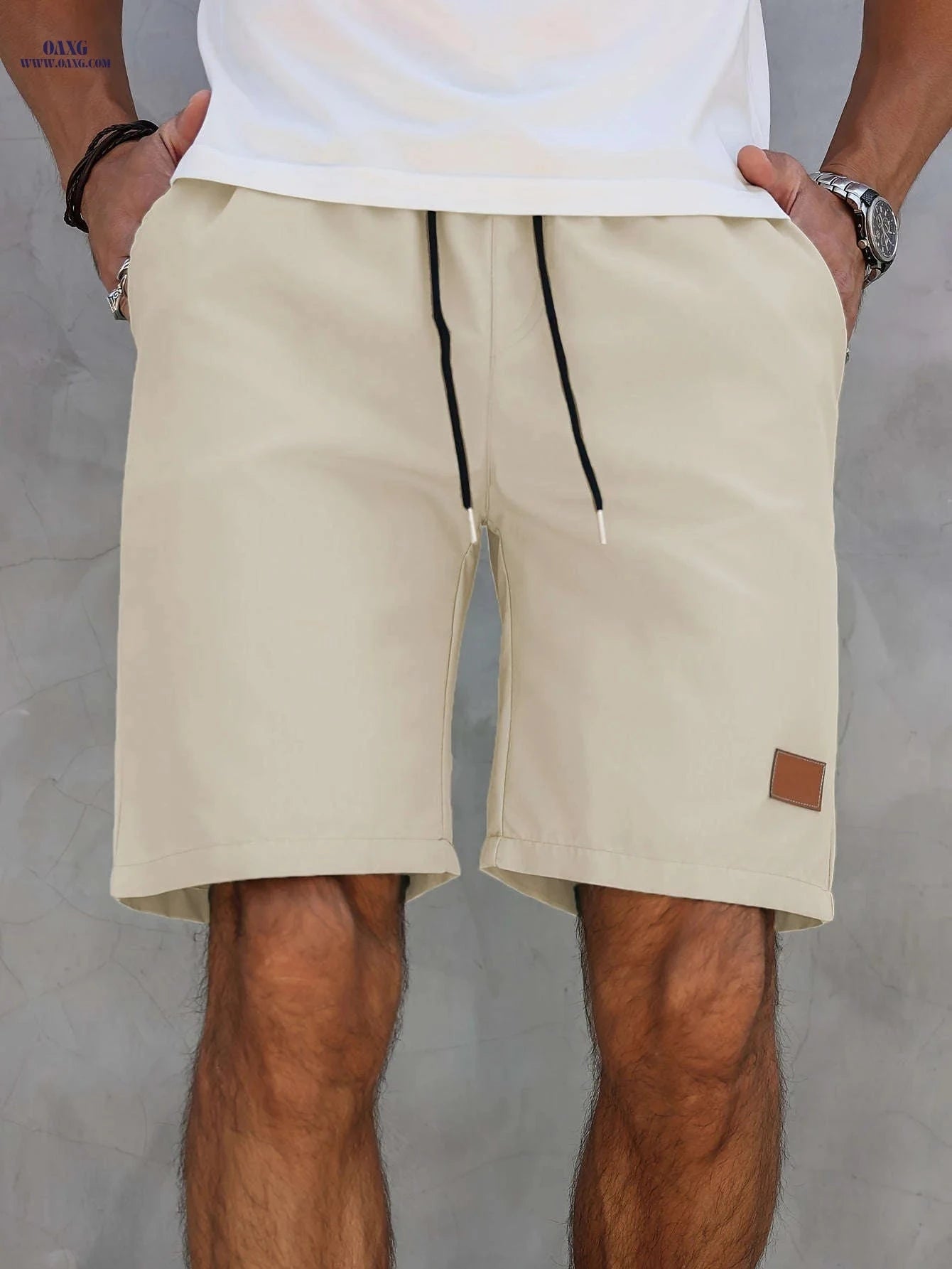 Men's Mint Green Athletic Shorts - Quick-Dry, Drawstring Pockets   OAXG 