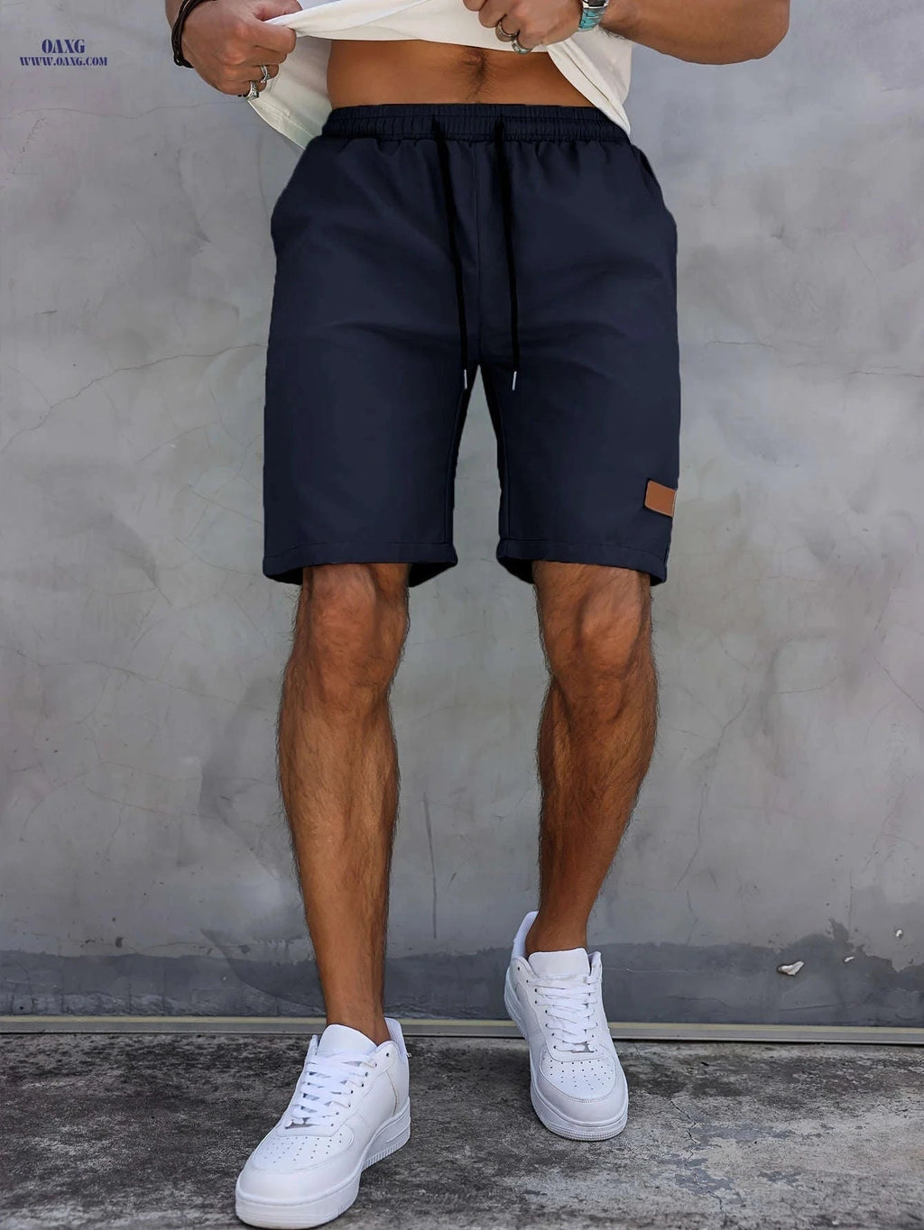 Men's Mint Green Athletic Shorts - Quick-Dry, Drawstring Pockets   OAXG 