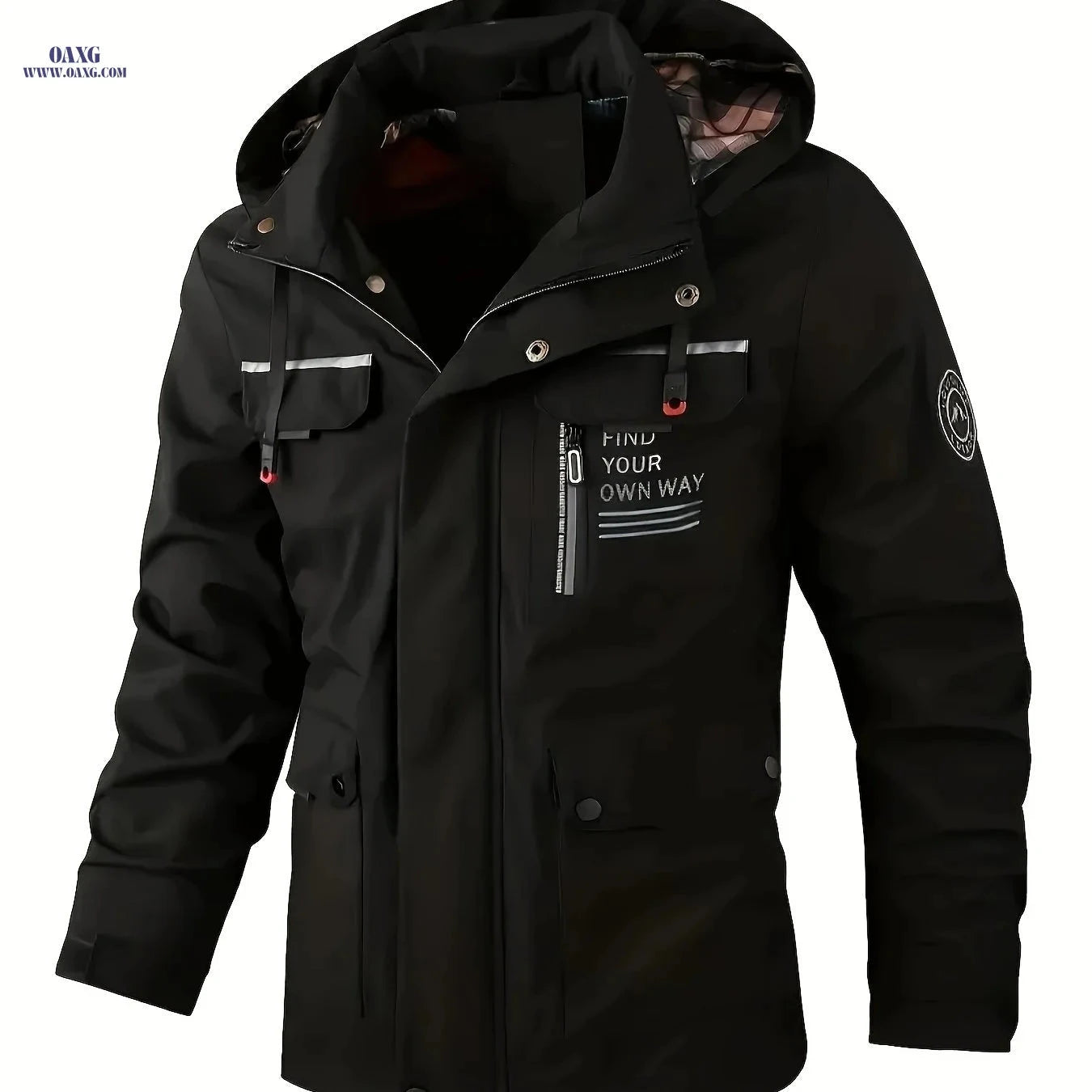 Men's Multi-Pocket Parka Jacket - Casual Spring/Autumn Style   OAXG 
