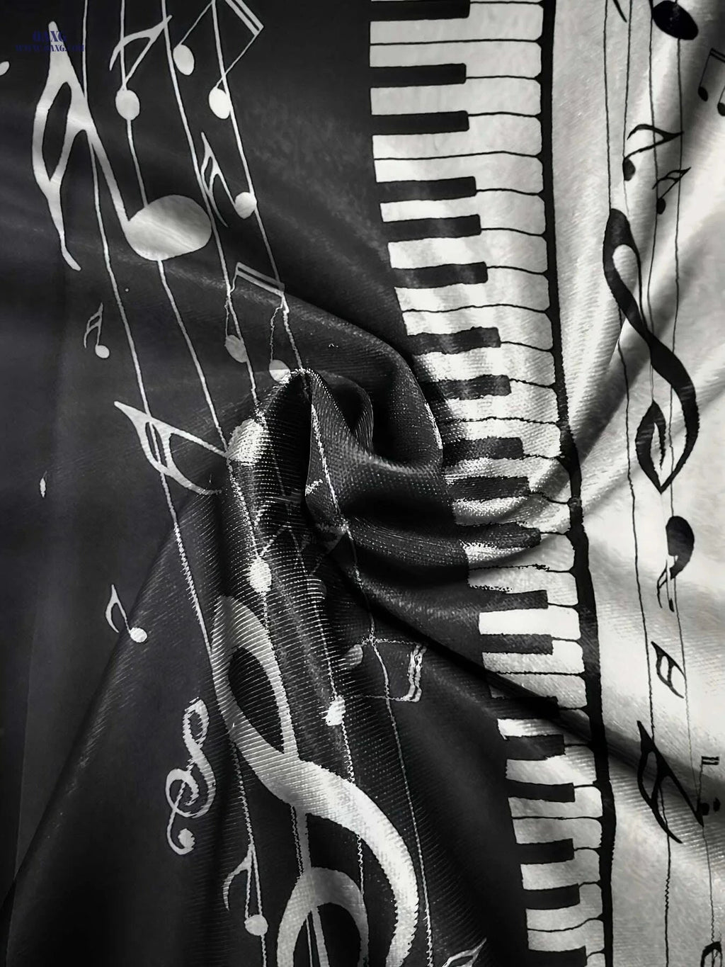 Men's Music-Themed Casual Shirt - Short Sleeve, Zipper Detail for Parties   OAXG Multicolor / M