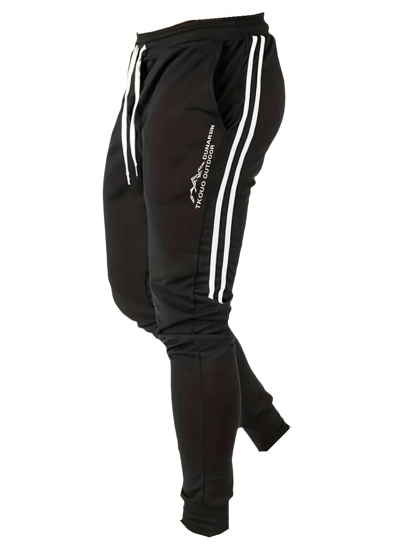 Men's Navy Blue Athletic Joggers - Casual Fitness Pants with Drawstring   OAXG 