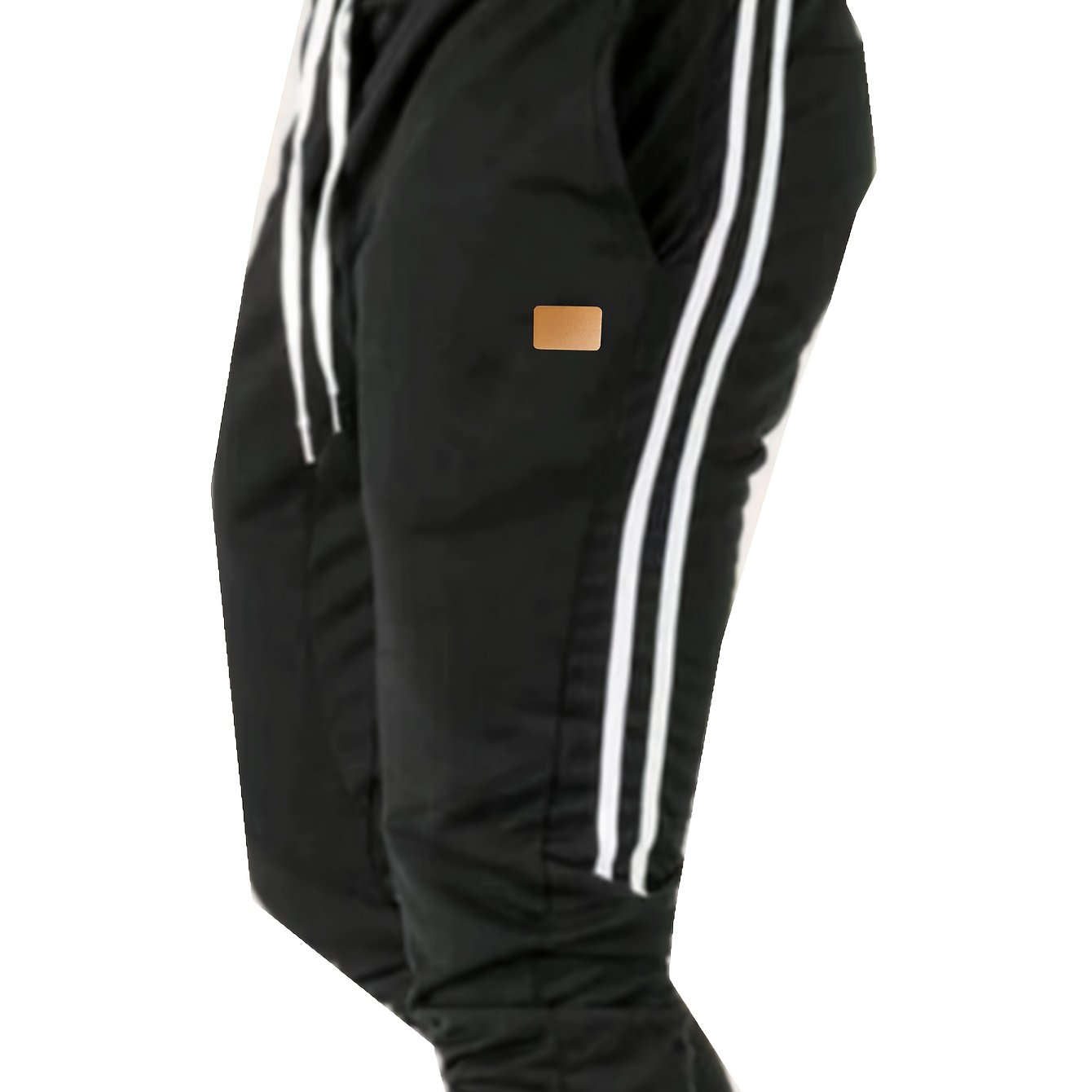 Men's Navy Blue Athletic Joggers - Casual Fitness Pants with Drawstring   OAXG 