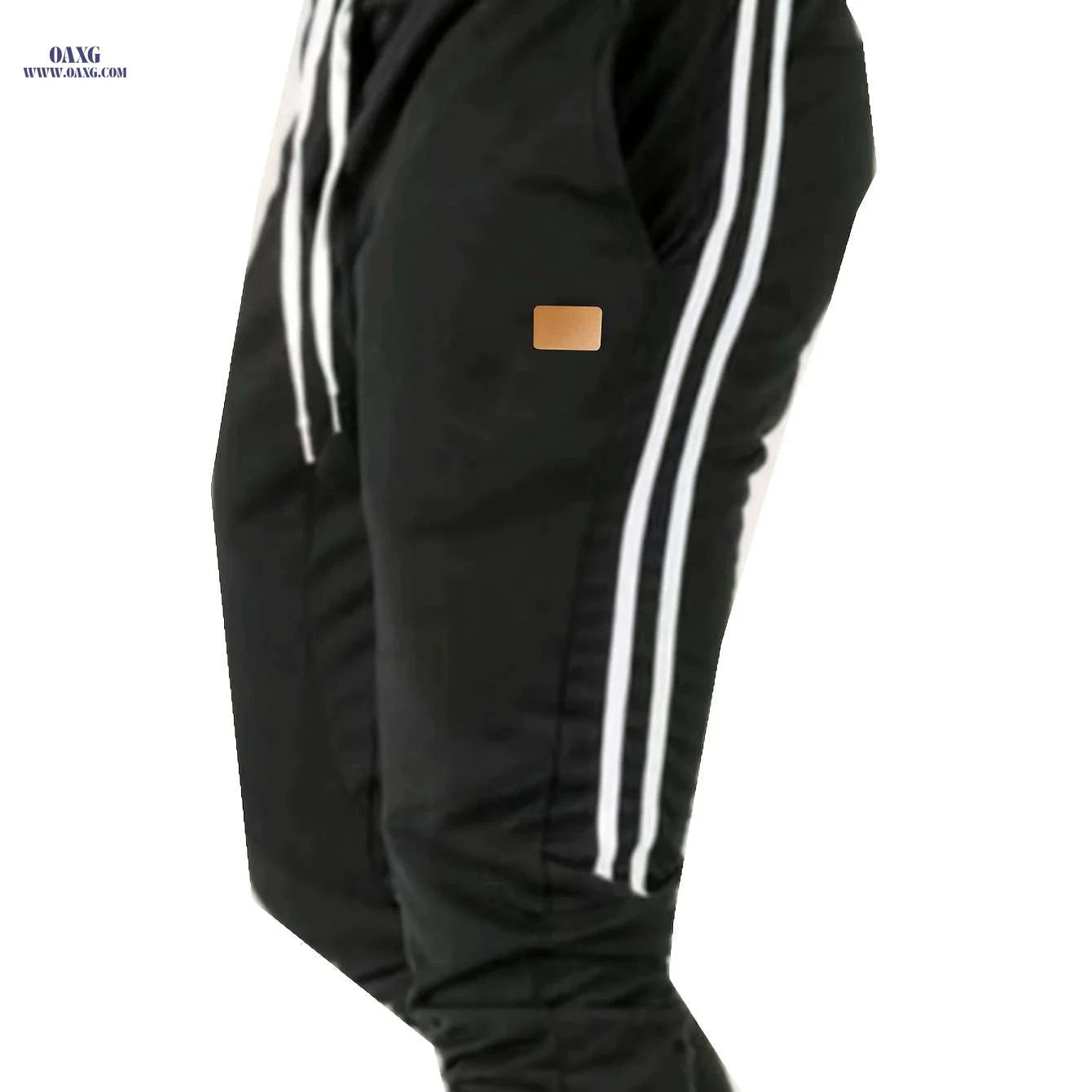Men's Navy Blue Athletic Joggers - Casual Fitness Pants with Drawstring   OAXG 