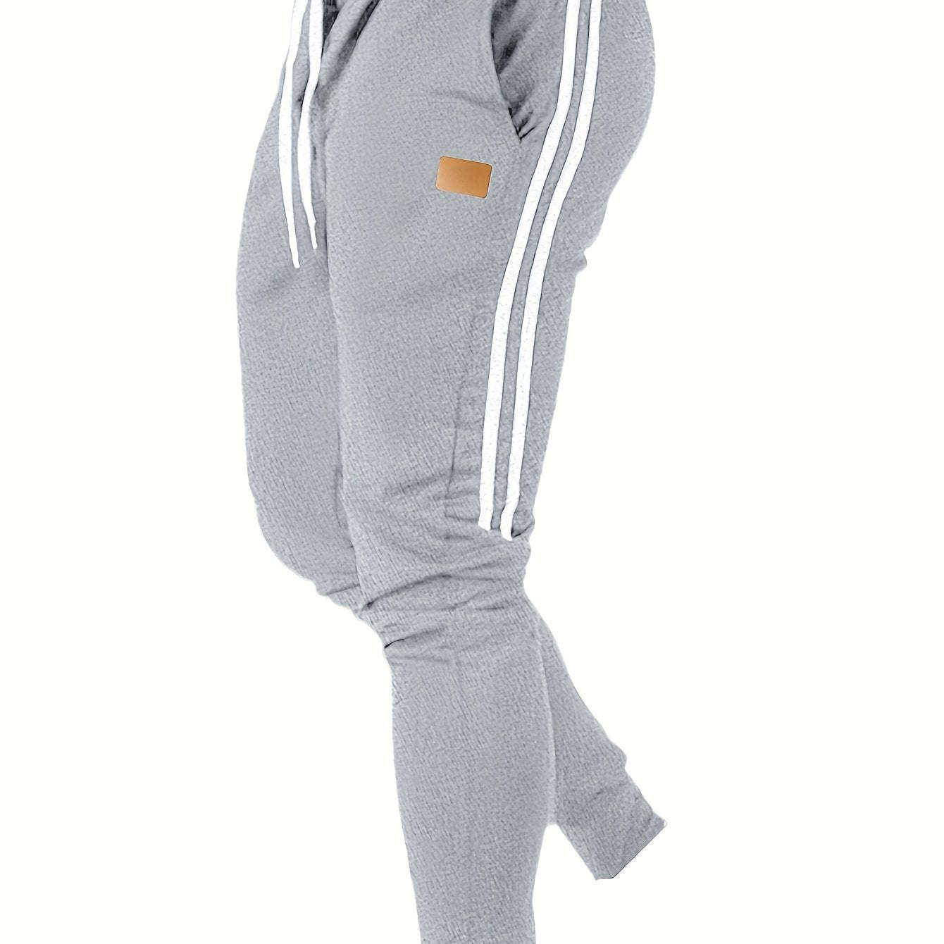 Men's Navy Blue Athletic Joggers - Casual Fitness Pants with Drawstring   OAXG 