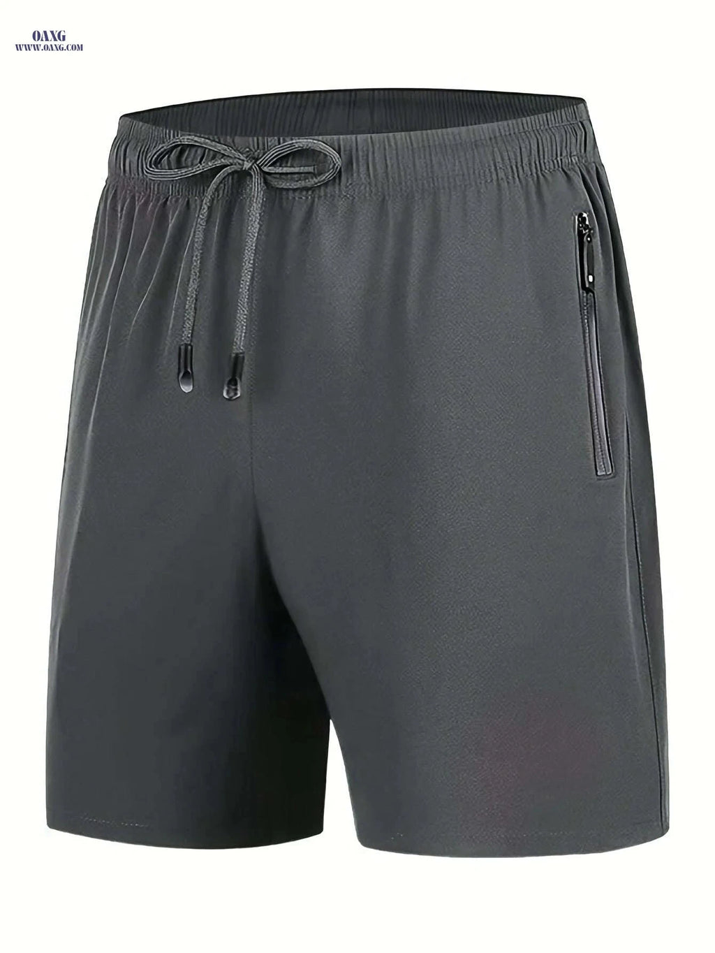 Men's Navy Blue Summer Shorts - Loose-Fit, Elastic Waist Drawstring   OAXG Coffee color / XS