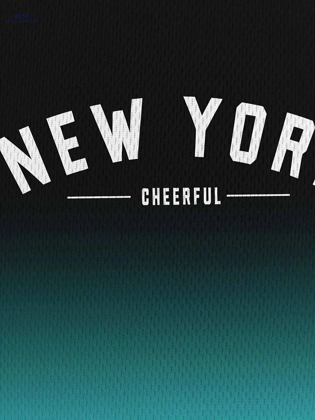 Men's New York 3D Printed T-Shirt - Casual Gradient Style Tee   OAXG Ocean Green / S