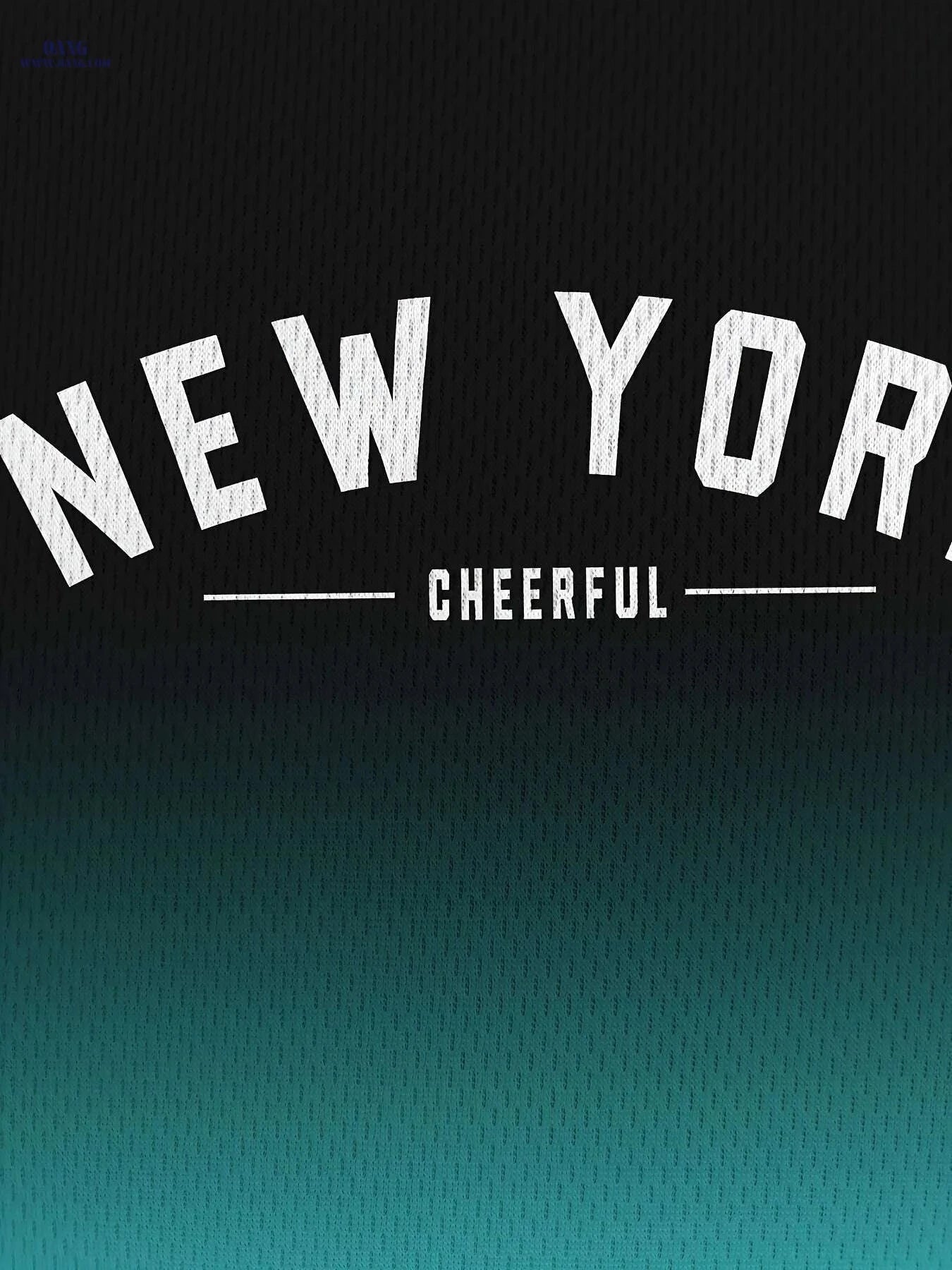 Men's New York 3D Printed T-Shirt - Casual Gradient Style Tee   OAXG Ocean Green / S