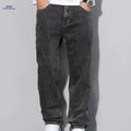 Men's Non-Stretchy Straight-Leg Jeans - All-Season Versatile Style   OAXG Grey / FR XXL