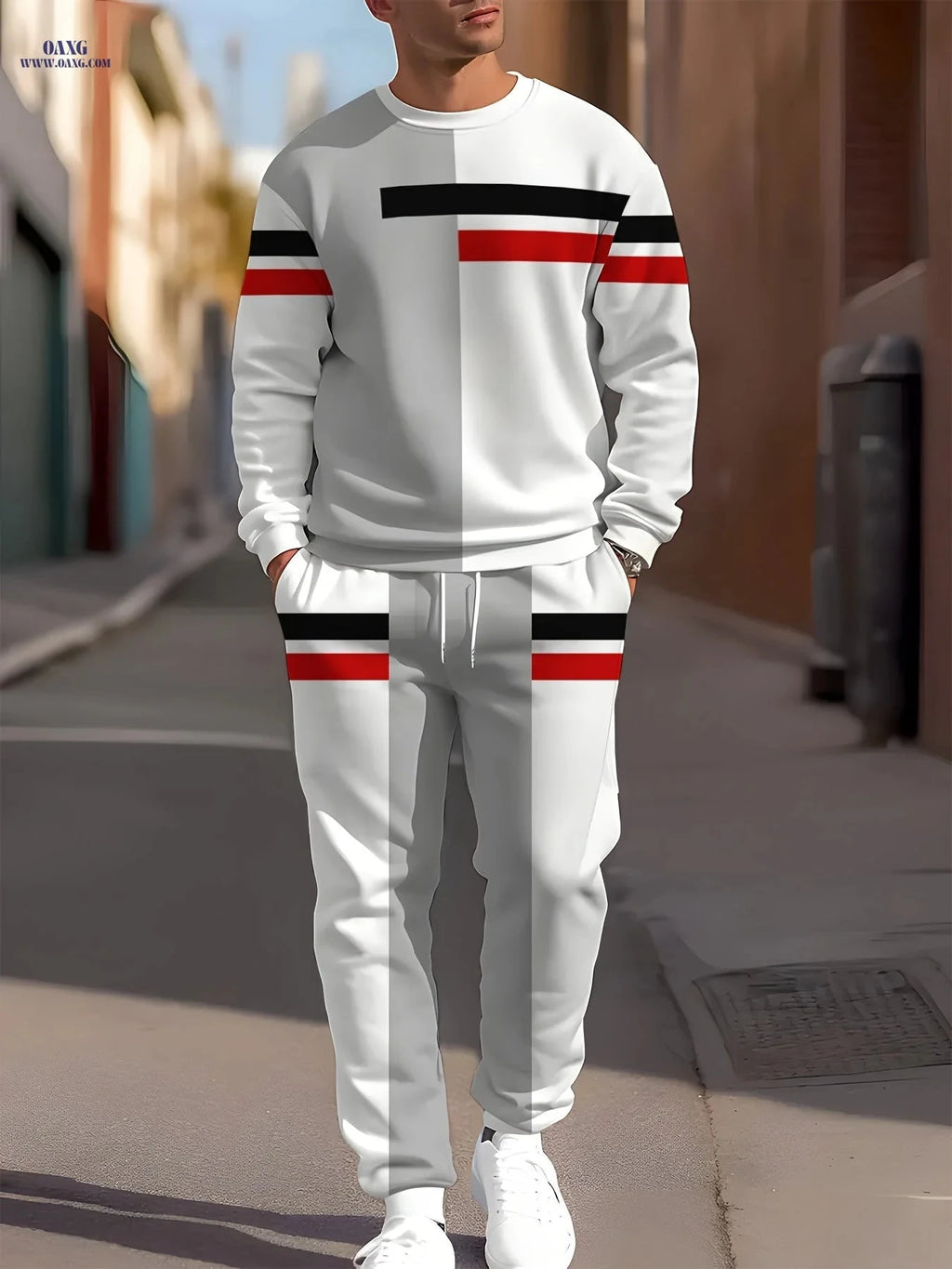 Men's Novelty Clothing Set - Long Sleeve Casual Print Polyester   OAXG 