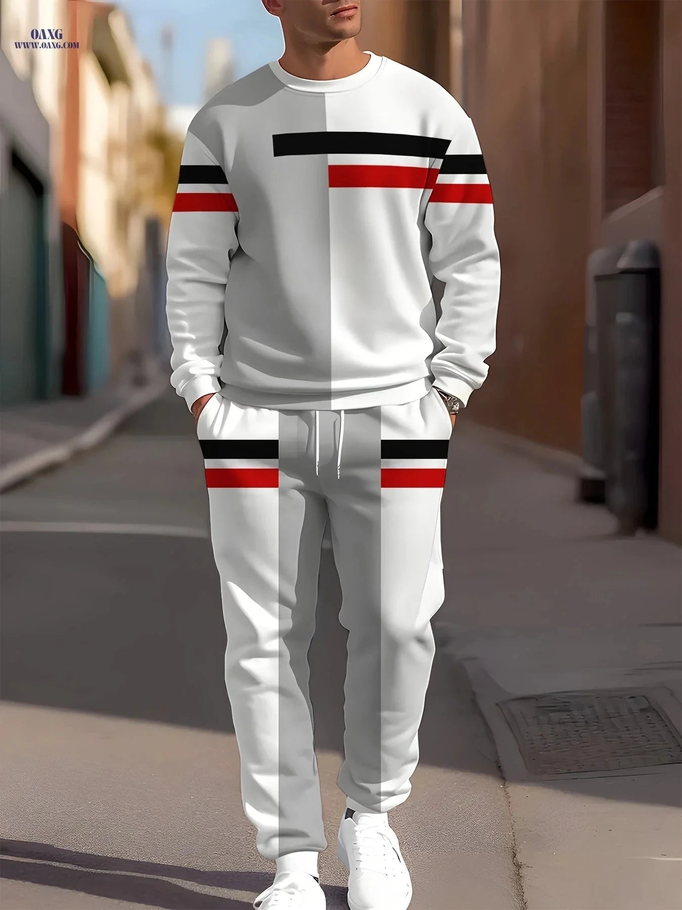 Men's Novelty Clothing Set - Long Sleeve Casual Print Polyester   OAXG 
