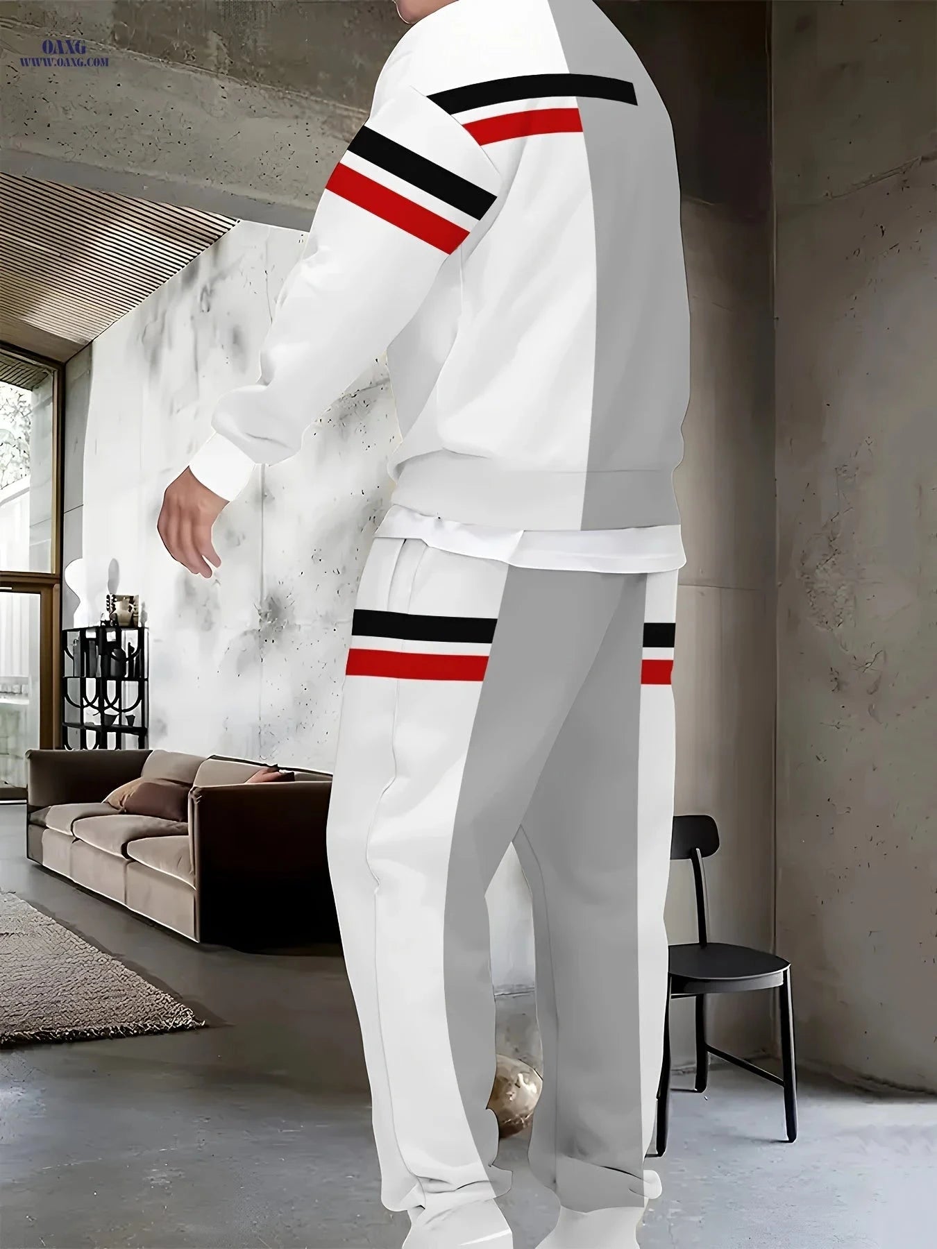 Men's Novelty Clothing Set - Long Sleeve Casual Print Polyester   OAXG 