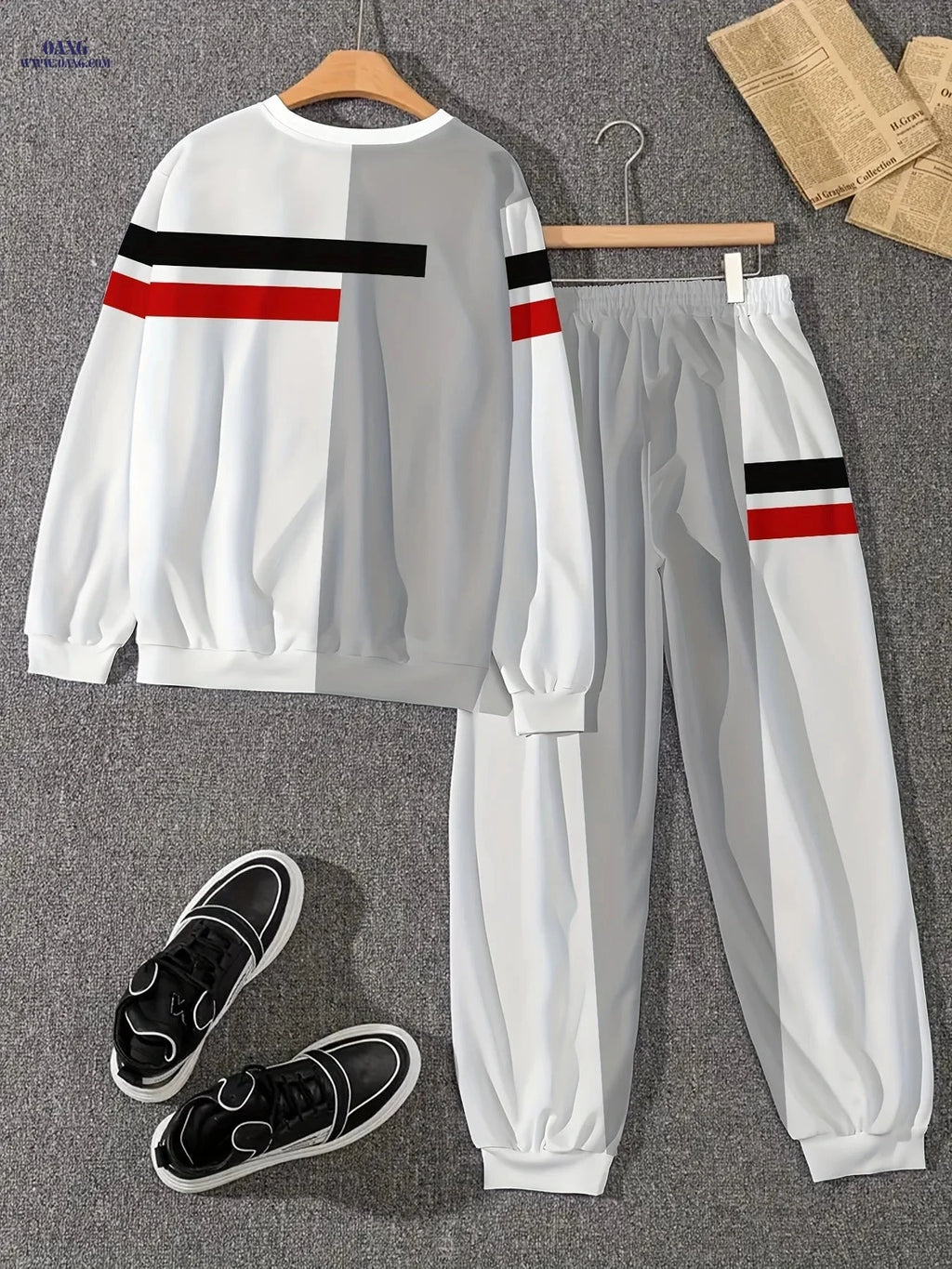 Men's Novelty Clothing Set - Long Sleeve Casual Print Polyester   OAXG Mixed colors / FR S