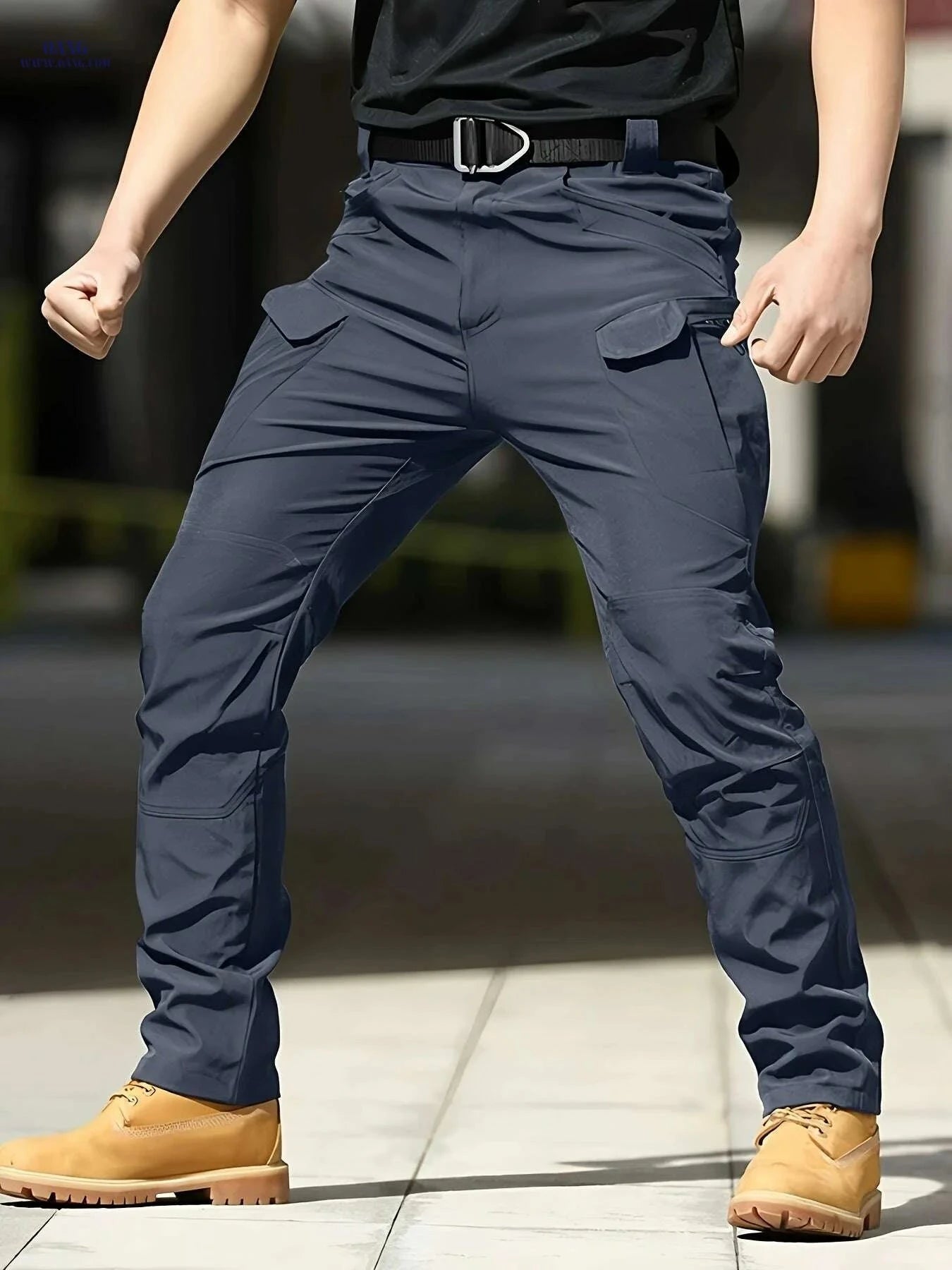 Men's Olive Green Tactical Cargo Pants - Multi-Pocket Design & Durable   OAXG 