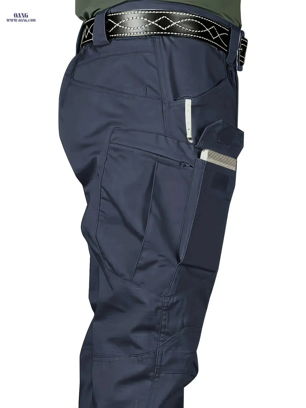 Men's Olive Green Tactical Cargo Pants - Multi-Pocket Design & Durable   OAXG 