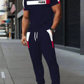 Men's Paris Series Casual Sports Set - Cool Breathable Short Sleeve   OAXG CT21 / FR S