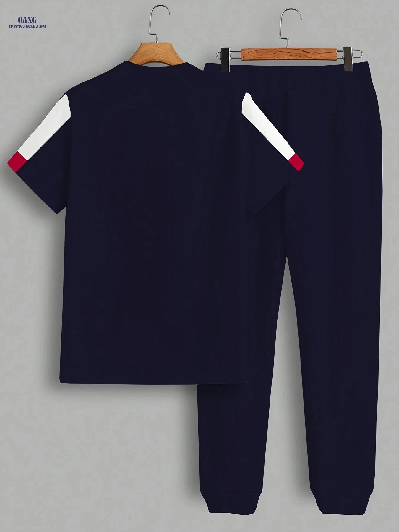 Men's Paris Series Casual Sports Set - Cool Breathable Short Sleeve   OAXG CT21 / FR S
