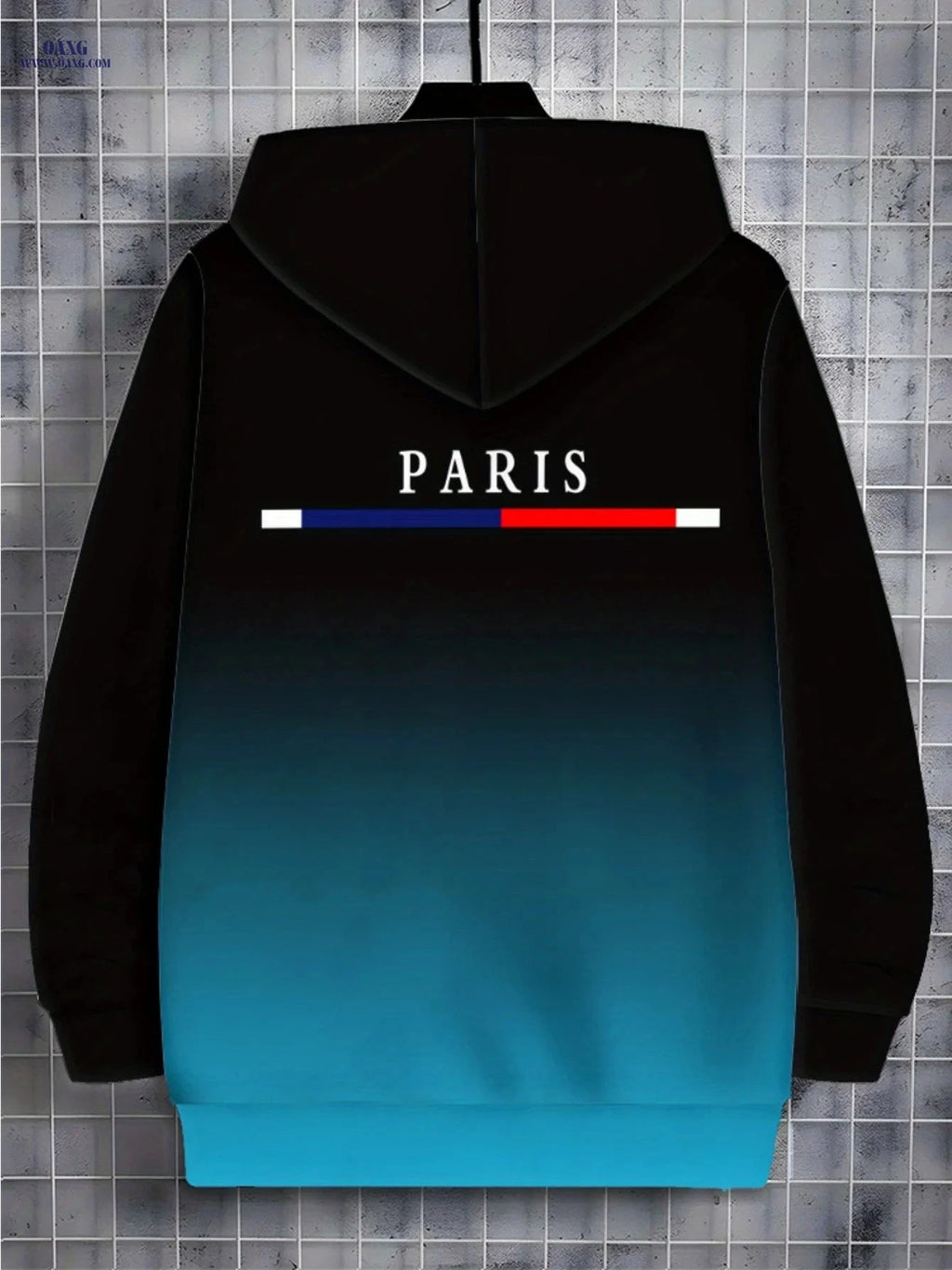Men's Paris Themed Hoodie - Lightweight Zipper Sportswear for Casual Use   OAXG 【Multicolor】 / FR M