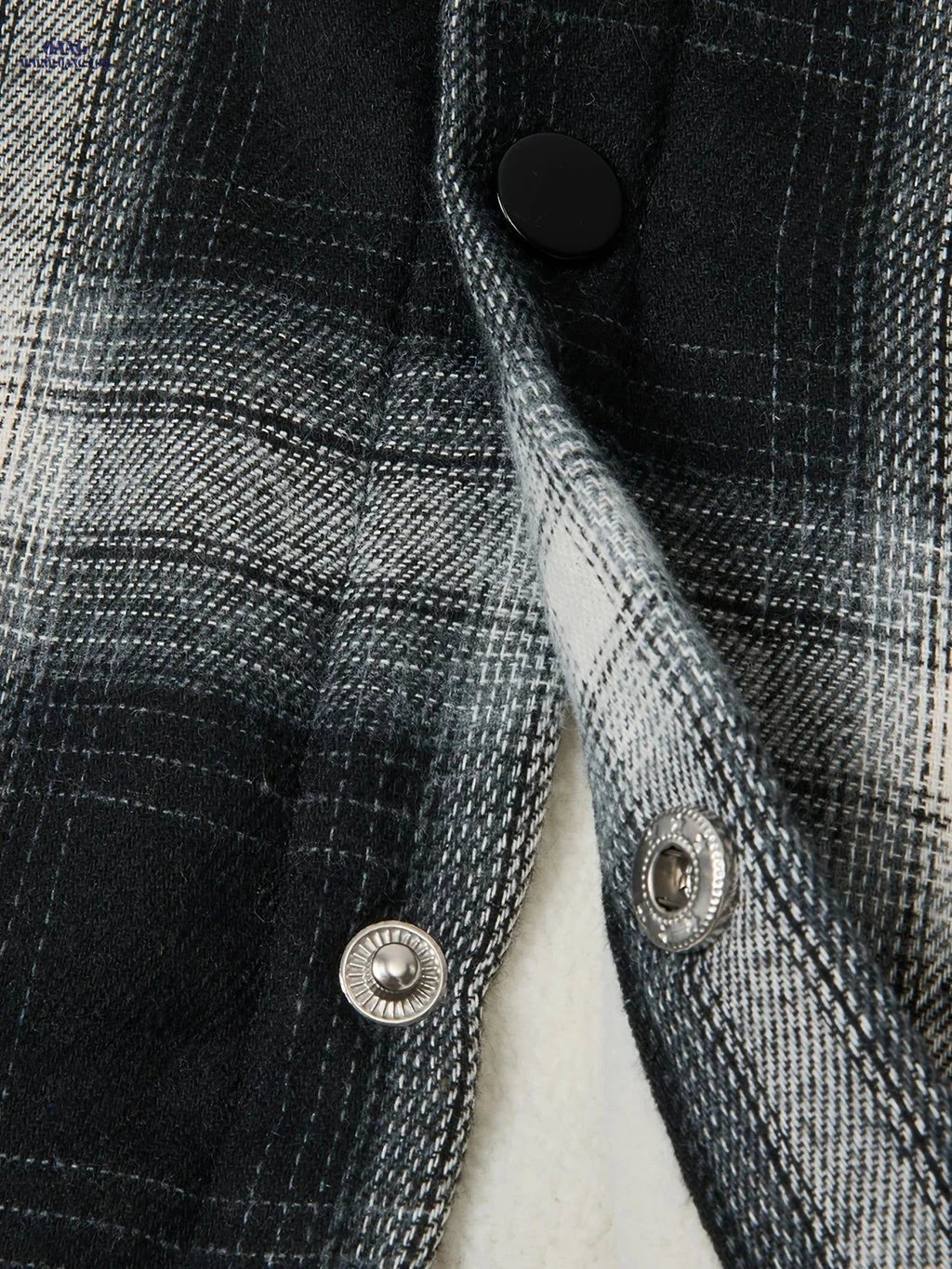 Men's Plaid Hooded Cardigan - Casual Fall/Winter Style with Buttons   OAXG Navy Color / FR S
