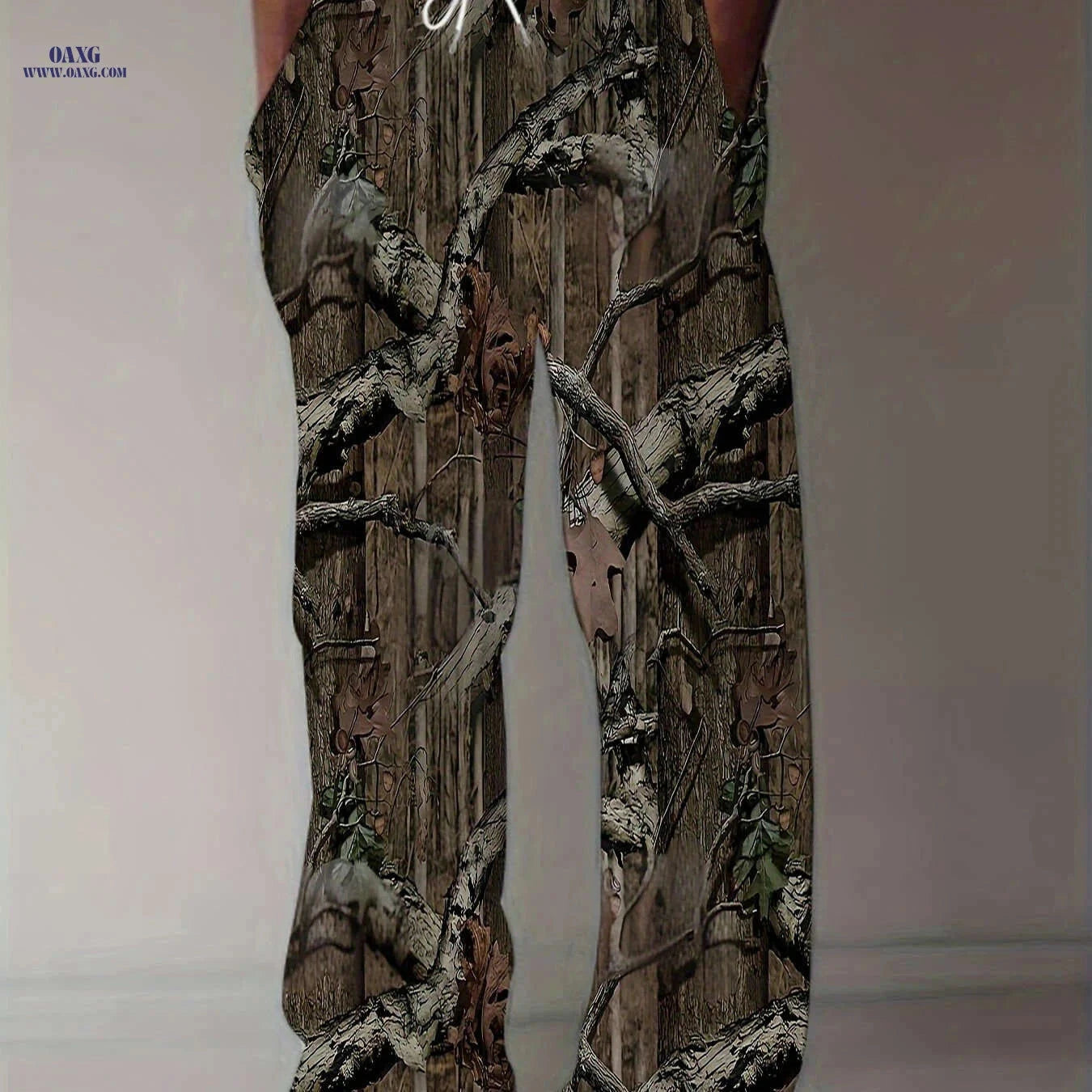 Men's Plus Size 3D Print Casual Pants - Vintage Style, Loose Fit   OAXG 【Multicolor】 / FR M