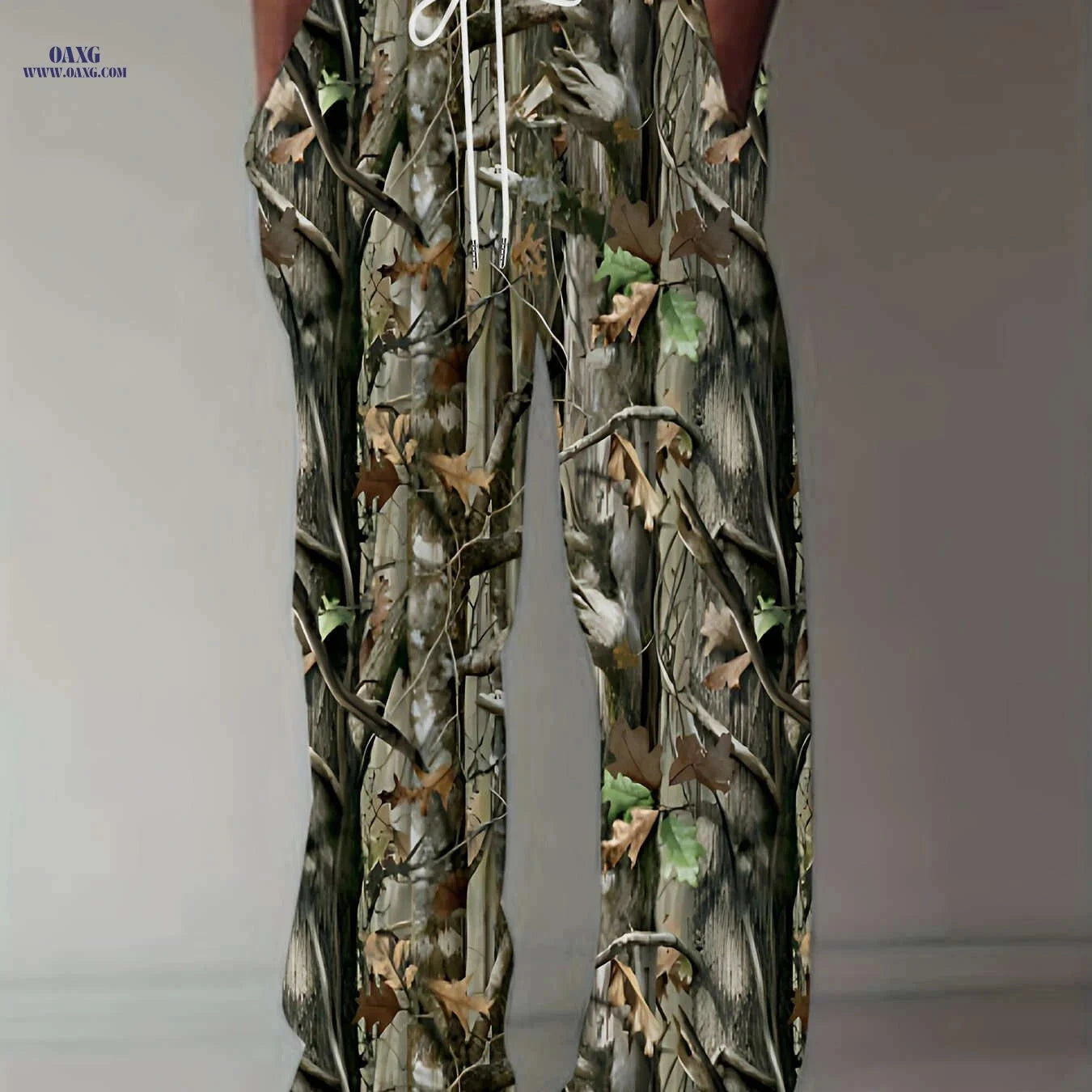 Men's Plus Size 3D Print Casual Pants - Vintage Style, Loose Fit   OAXG 【Multicolor】 / FR M