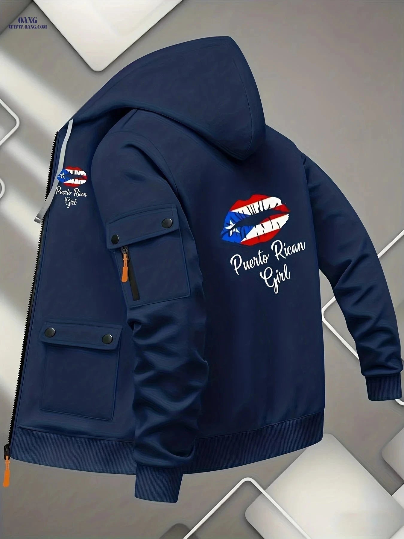 Men’s Premium Zipper Hoodie - Casual Fleece Jacket for Outdoors   OAXG 