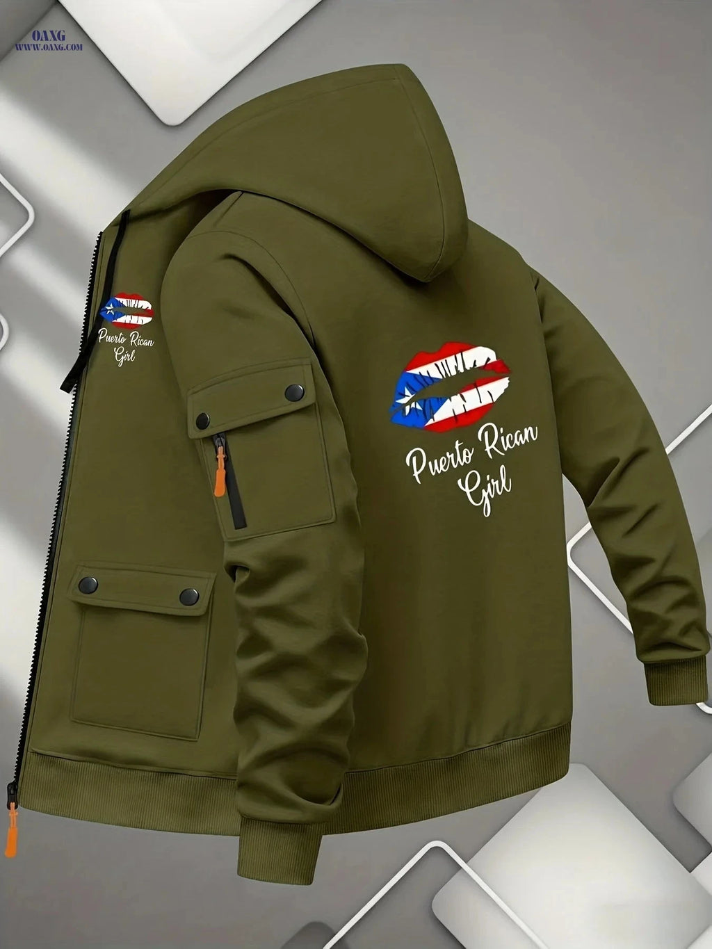 Men’s Premium Zipper Hoodie - Casual Fleece Jacket for Outdoors   OAXG 