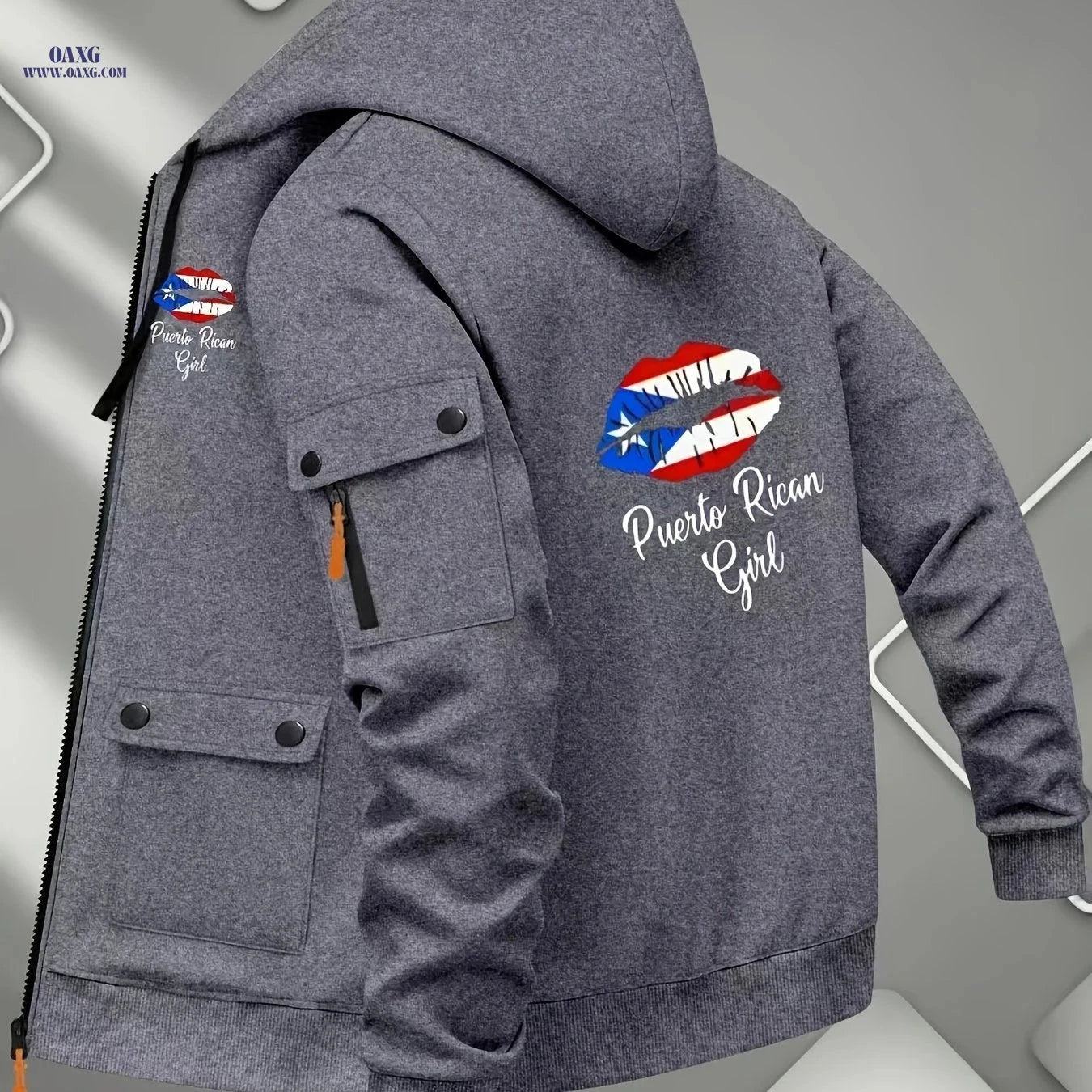 Men’s Premium Zipper Hoodie - Casual Fleece Jacket for Outdoors   OAXG 