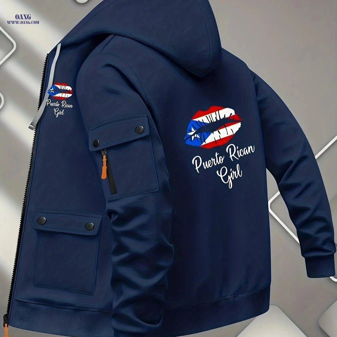 Men’s Premium Zipper Hoodie - Casual Fleece Jacket for Outdoors   OAXG 
