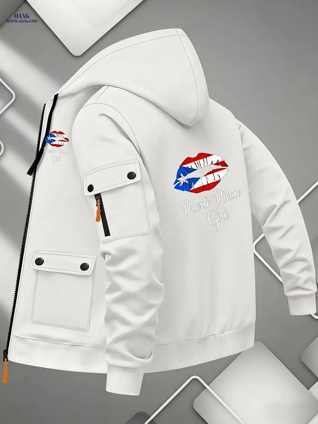 Men’s Premium Zipper Hoodie - Casual Fleece Jacket for Outdoors   OAXG 