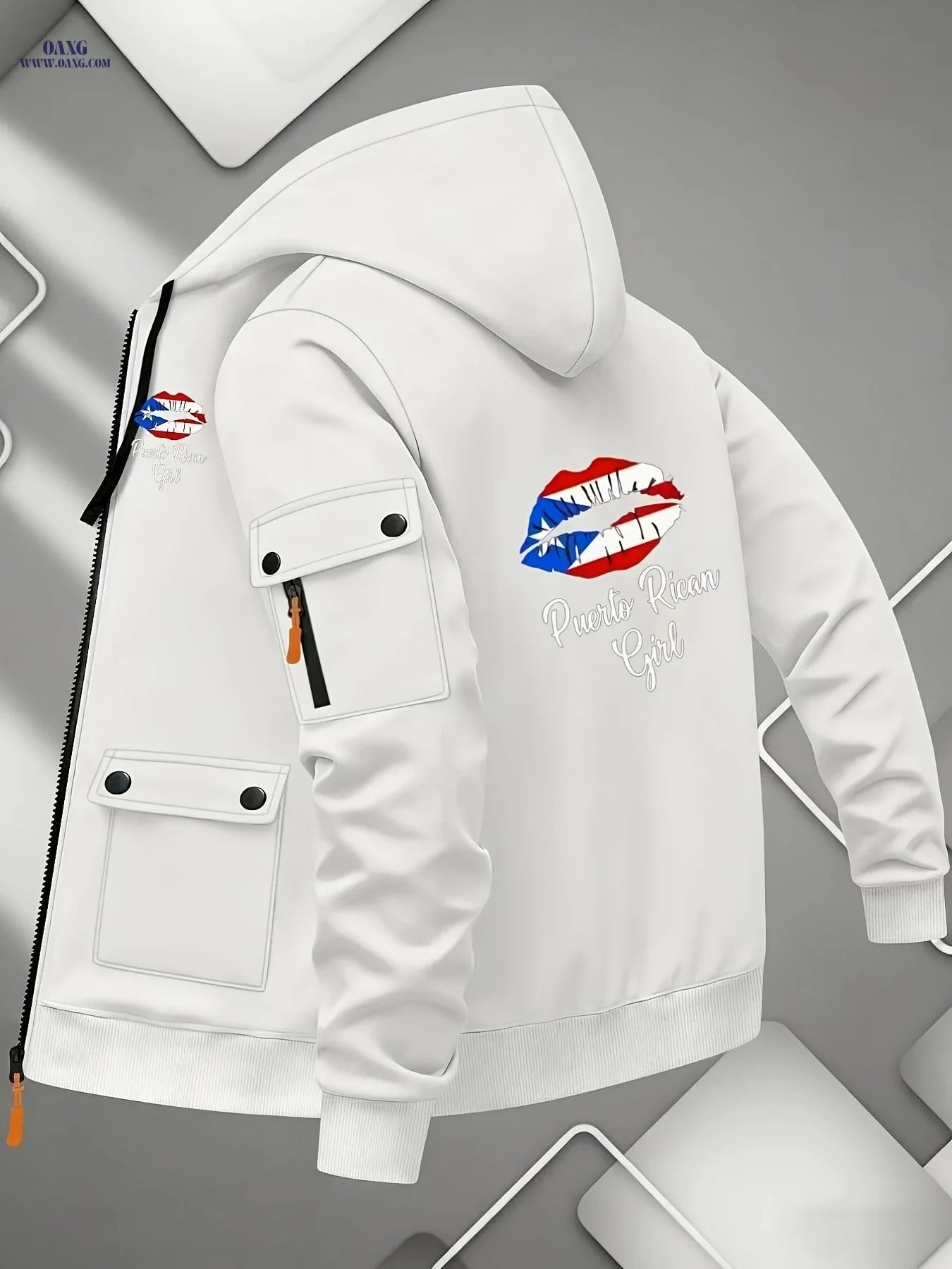 Men’s Premium Zipper Hoodie - Casual Fleece Jacket for Outdoors   OAXG 