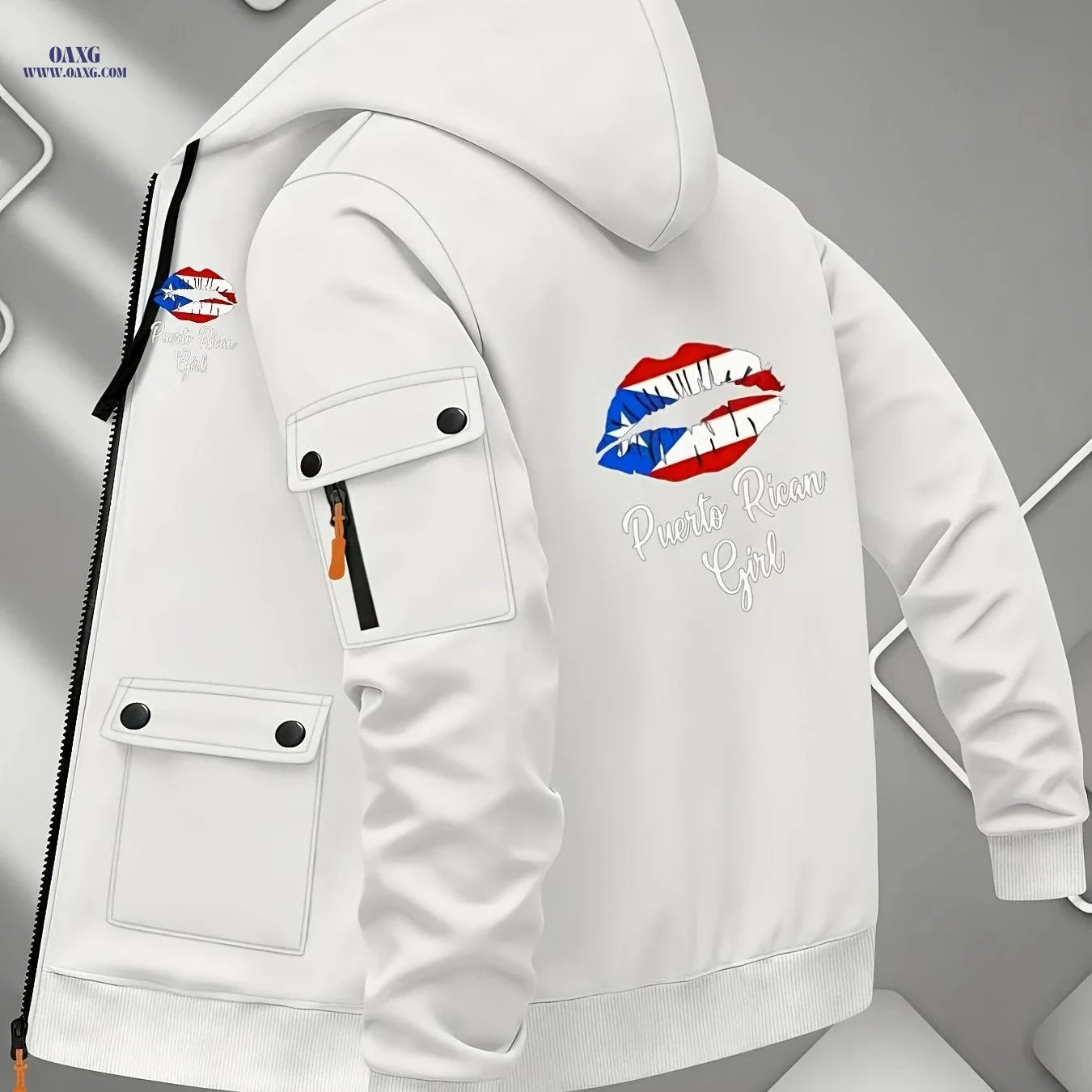 Men’s Premium Zipper Hoodie - Casual Fleece Jacket for Outdoors   OAXG 