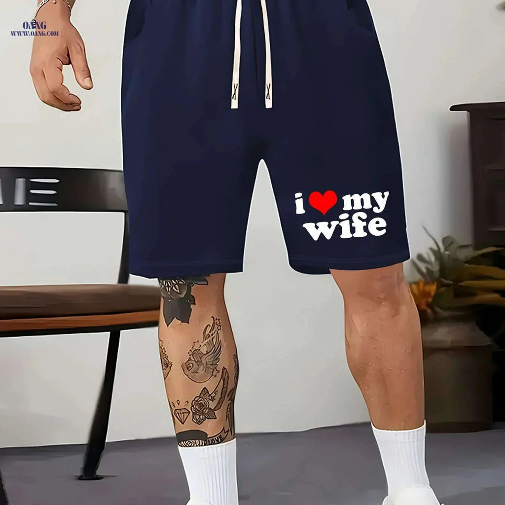 Men's Printed Casual Summer Shorts - Stretchy Drawstring Design   OAXG Navy Blue / S