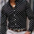 Men's Printed Long Sleeve Shirt - Fashionable Spring/Fall Style   OAXG Black / FR S