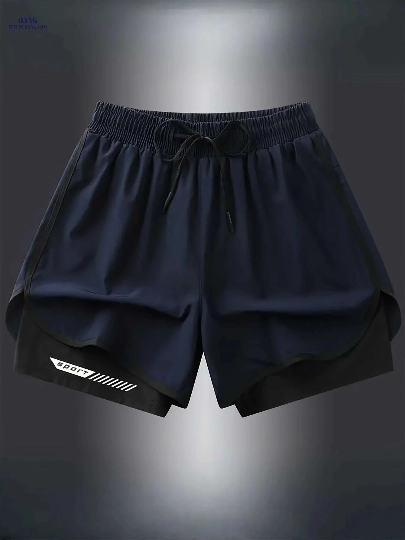 Men's Quick-Dry Athletic Shorts - Lightweight, Breathable with Pockets   OAXG White / S