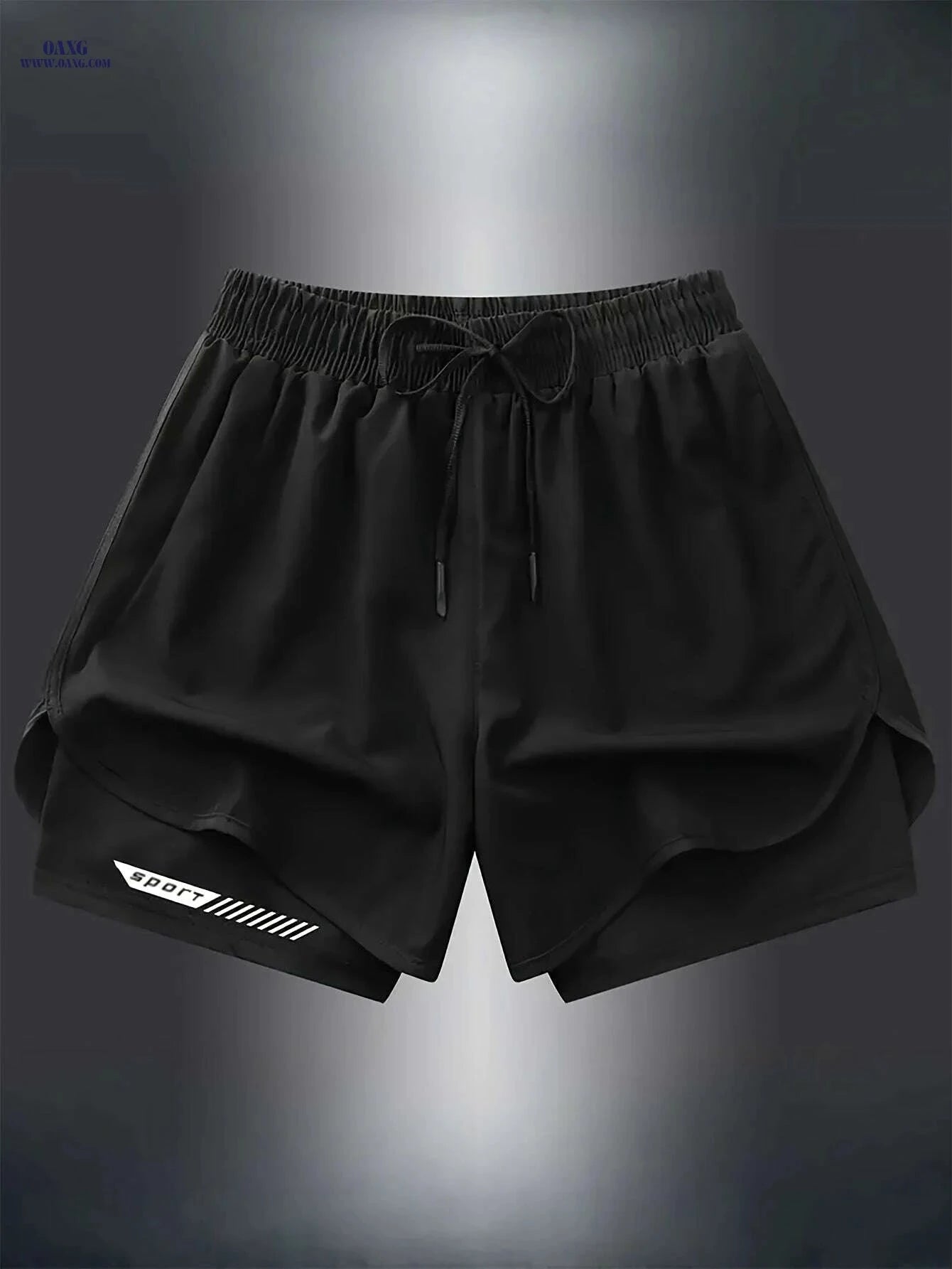 Men's Quick-Dry Athletic Shorts - Lightweight, Breathable with Pockets   OAXG White / S