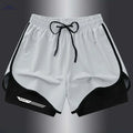 Men's Quick-Dry Athletic Shorts - Lightweight, Breathable with Pockets   OAXG White / S