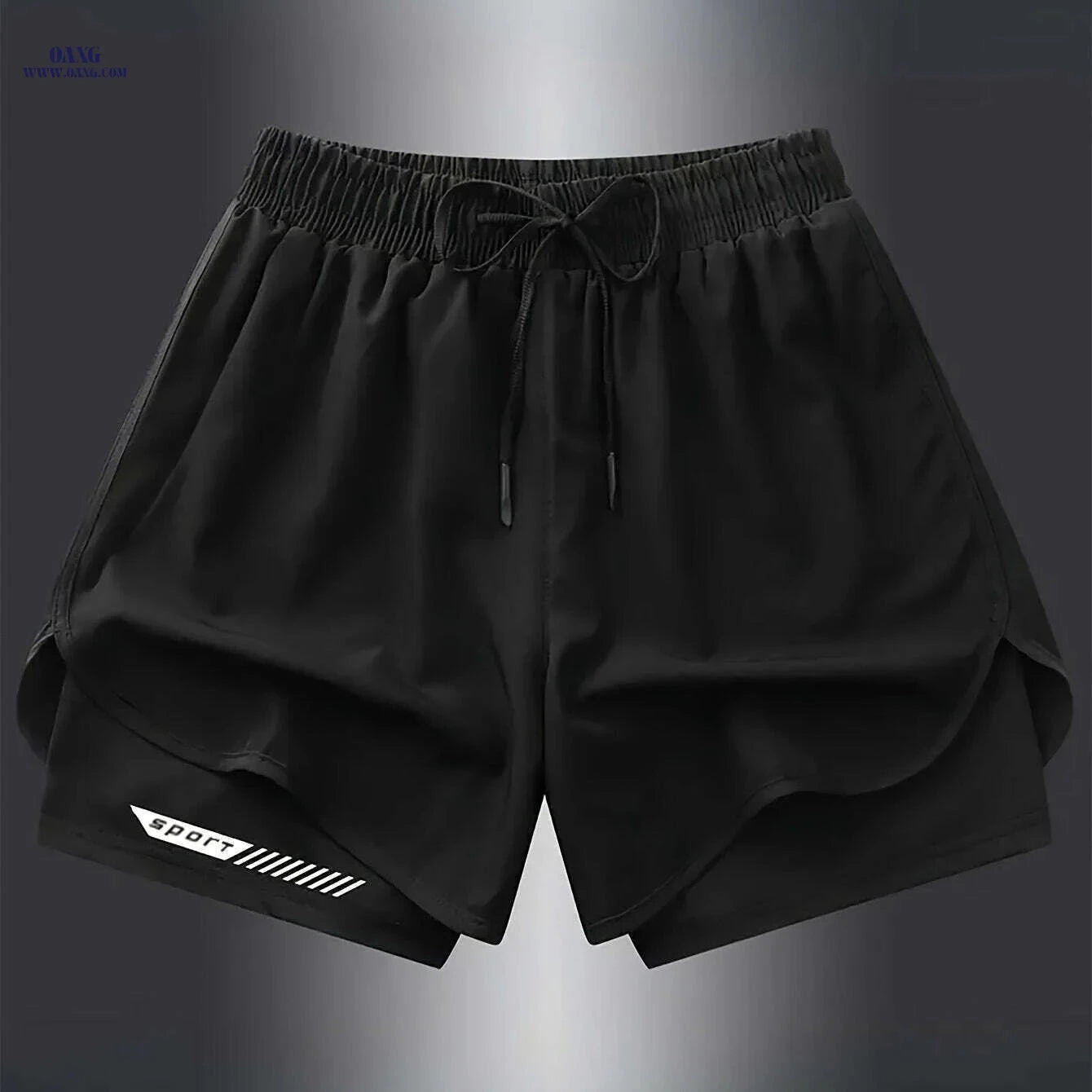 Men's Quick-Dry Athletic Shorts - Lightweight, Breathable with Pockets   OAXG White / S