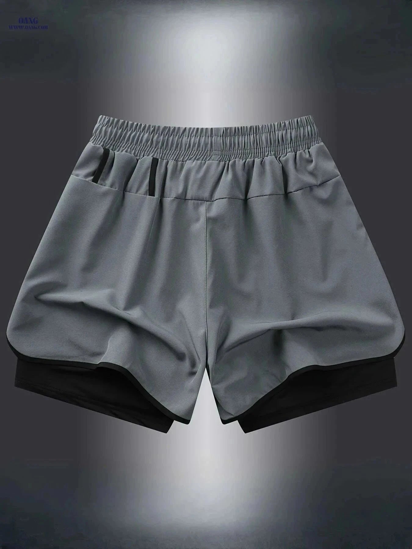 Men's Quick-Dry Athletic Swim Shorts - Lightweight & Breathable Design   OAXG Black / XS