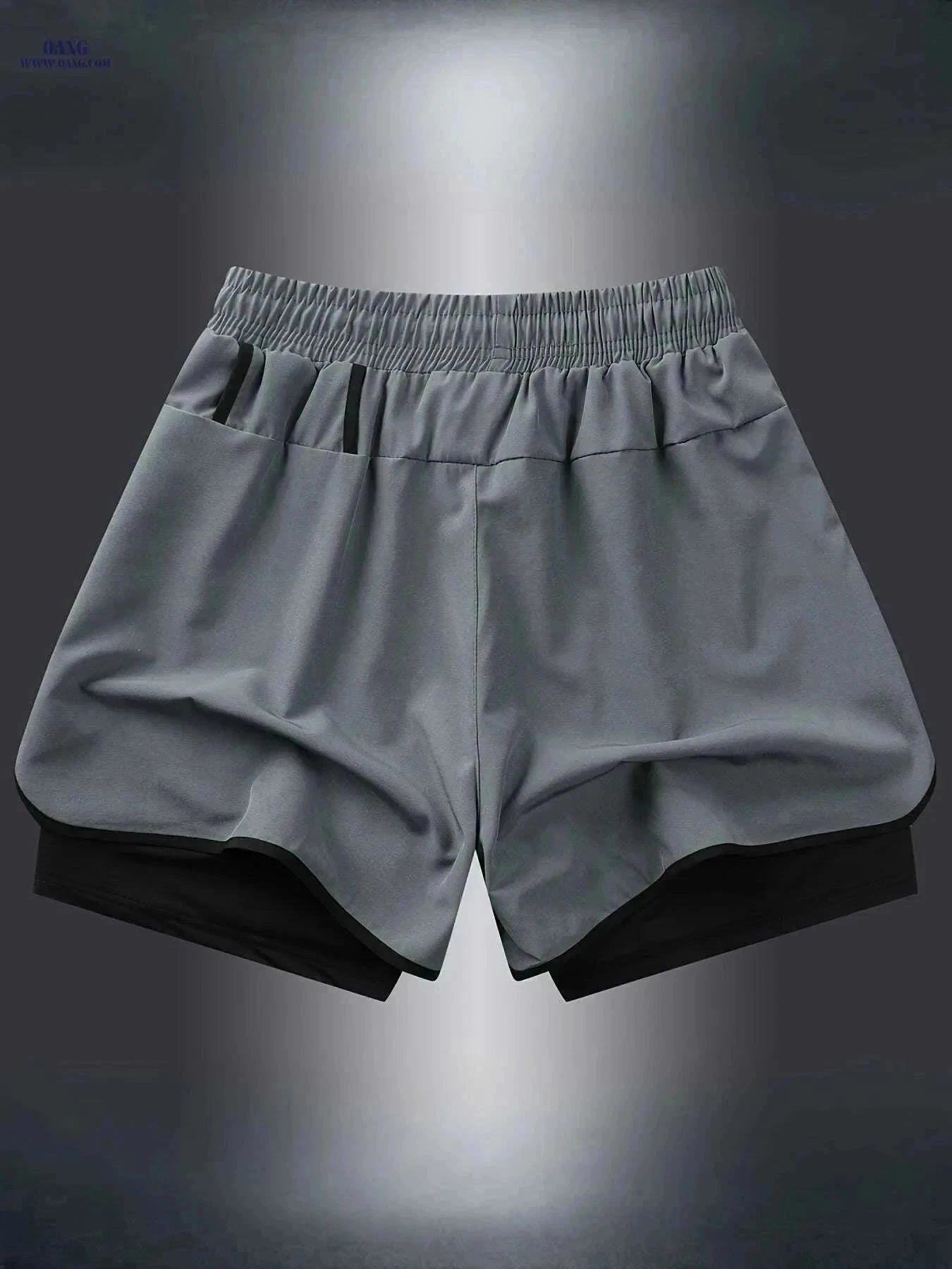 Men's Quick-Dry Athletic Swim Shorts - Lightweight & Breathable Design   OAXG Black / XS