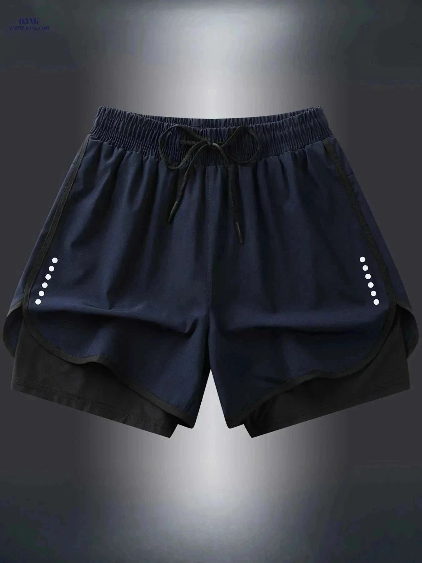 Men's Quick-Dry Athletic Swim Shorts - Lightweight & Breathable Design   OAXG Black / XS
