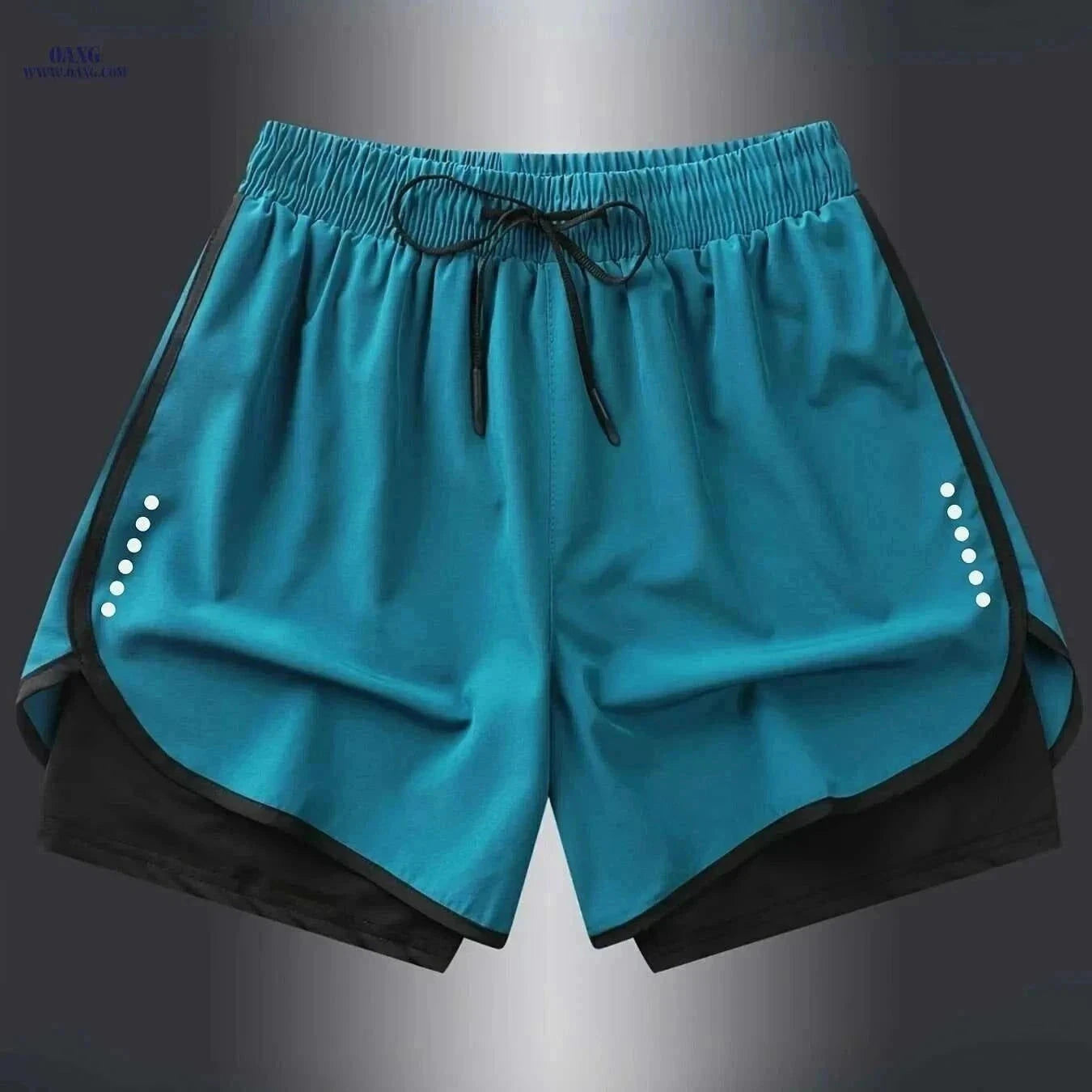 Men's Quick-Dry Athletic Swim Shorts - Lightweight & Breathable Design   OAXG Black / XS