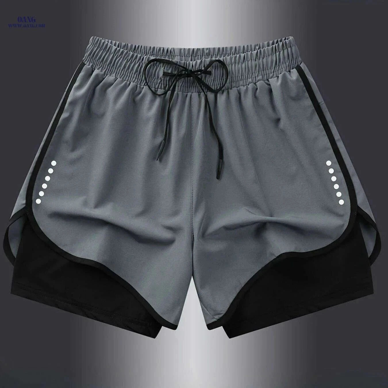 Men's Quick-Dry Athletic Swim Shorts - Lightweight & Breathable Design   OAXG Black / XS