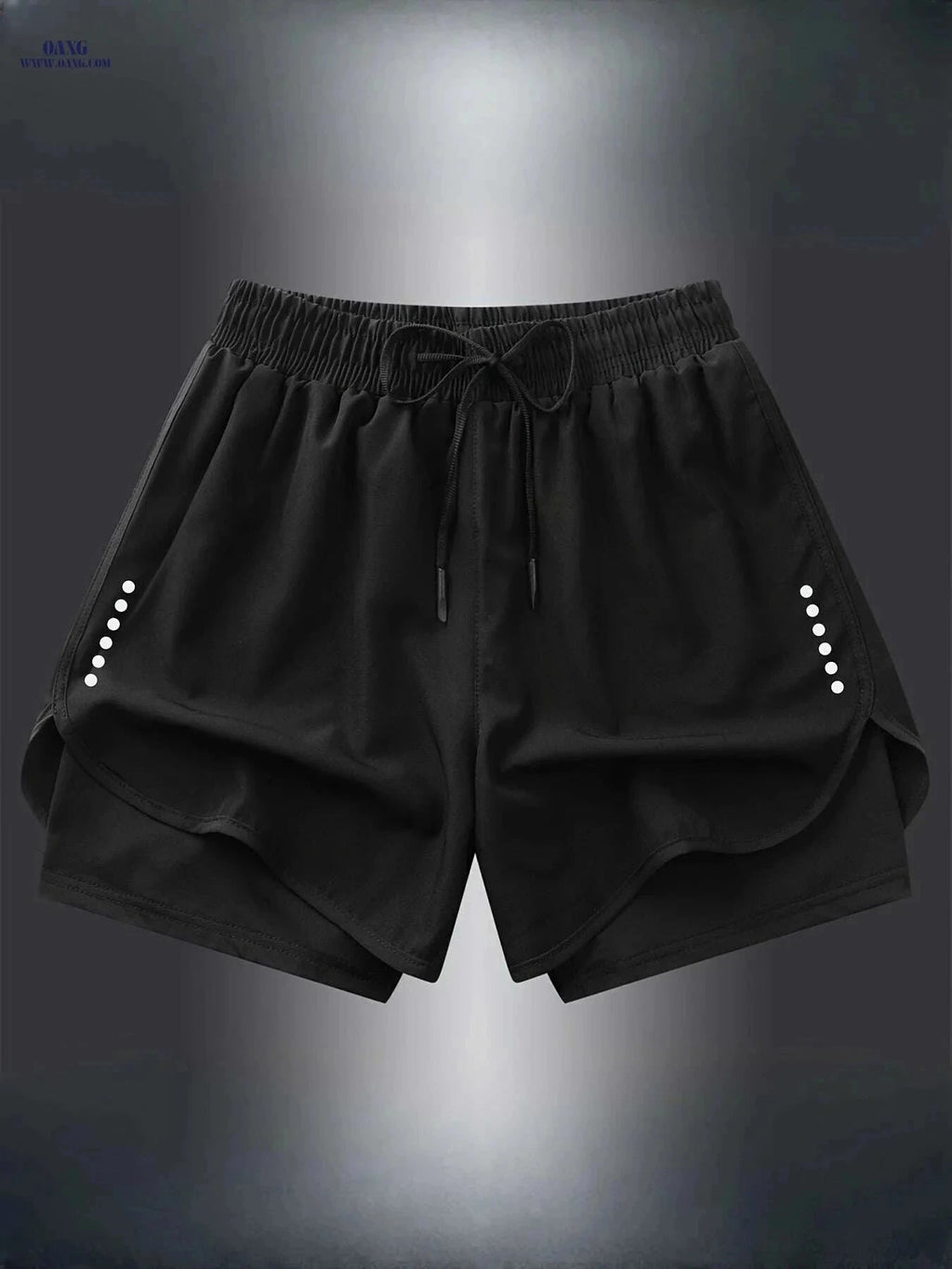 Men's Quick-Dry Athletic Swim Shorts - Lightweight & Breathable Design   OAXG Black / XS