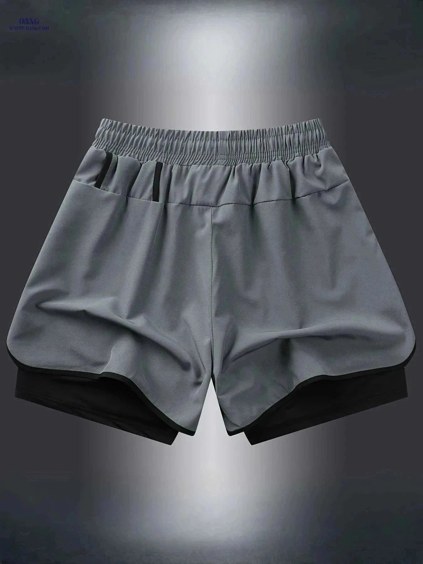 Men's Quick-Dry Athletic Swim Shorts - Lightweight & Breathable Design   OAXG Black / XS